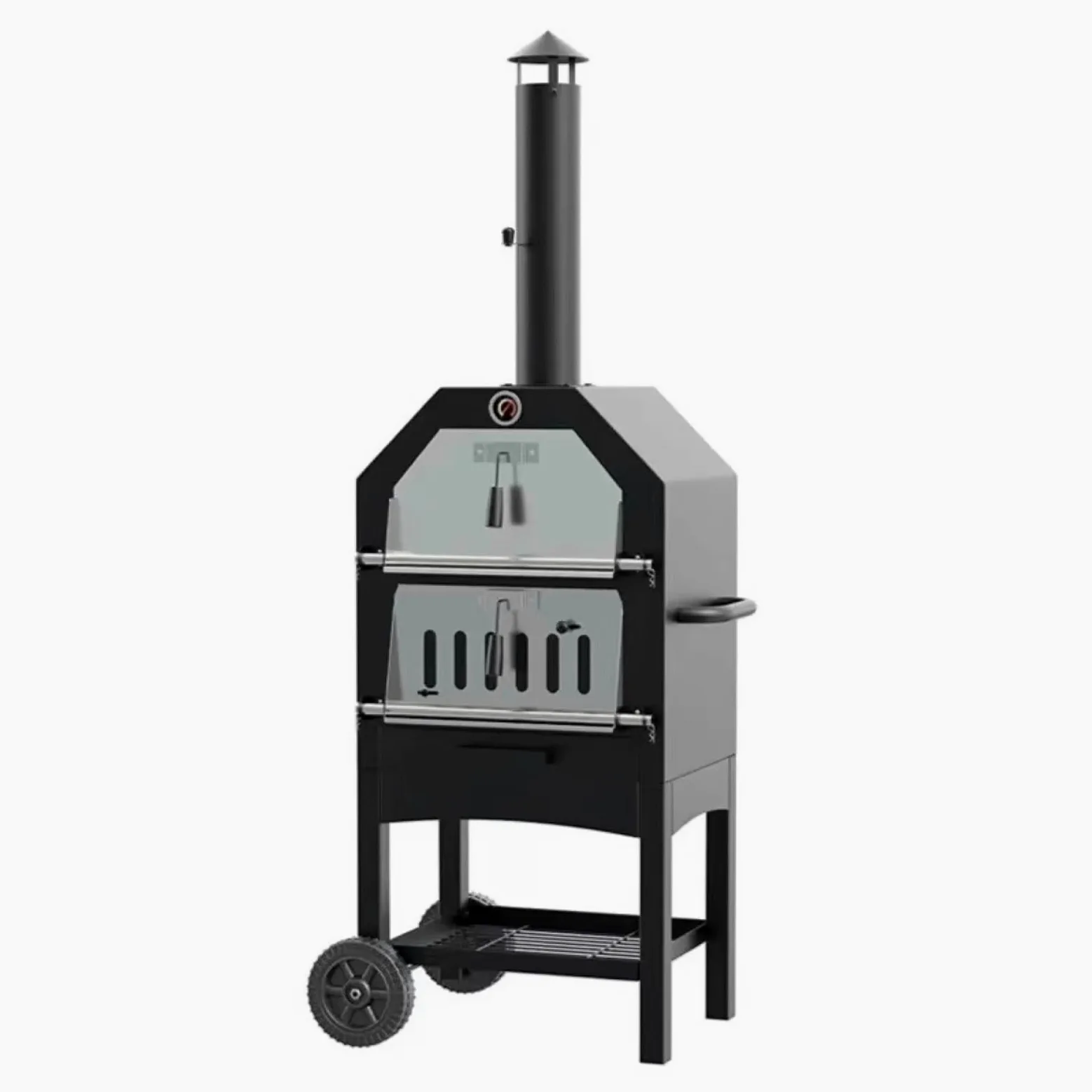 Cucina a Legna con Forno con Ripiani Cassetto Raccoglipolvere Stufa a Legna Economica per Cucinare Forno Multifunzione Adatto per Campeggio e Attività All'aperto