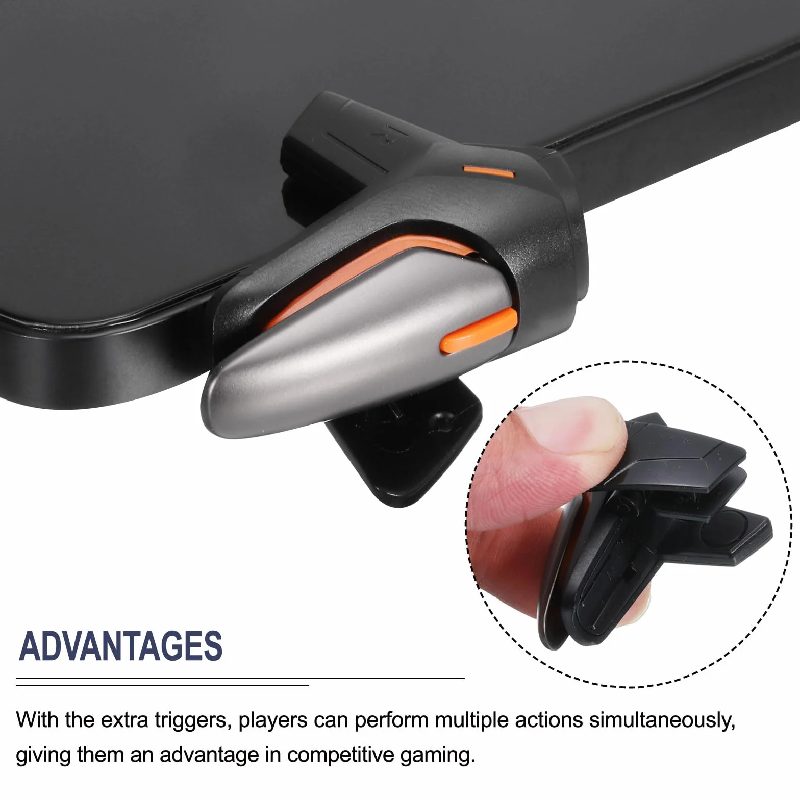 QUARKZMAN Gioco Grilletto Mobile Gioco Controller 1 Accoppia Singolo Sparo Fuoco Tasti Universale Sparatutto Sensibile per 4.7-6.5" Cellulare Telefono