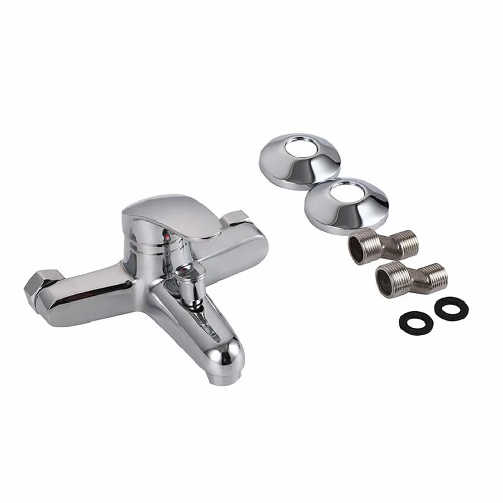 Rubinetto per vasca da bagno ANMECS Rubinetto a parete Rubinetto Miscelatore per vasca da bagno cromato