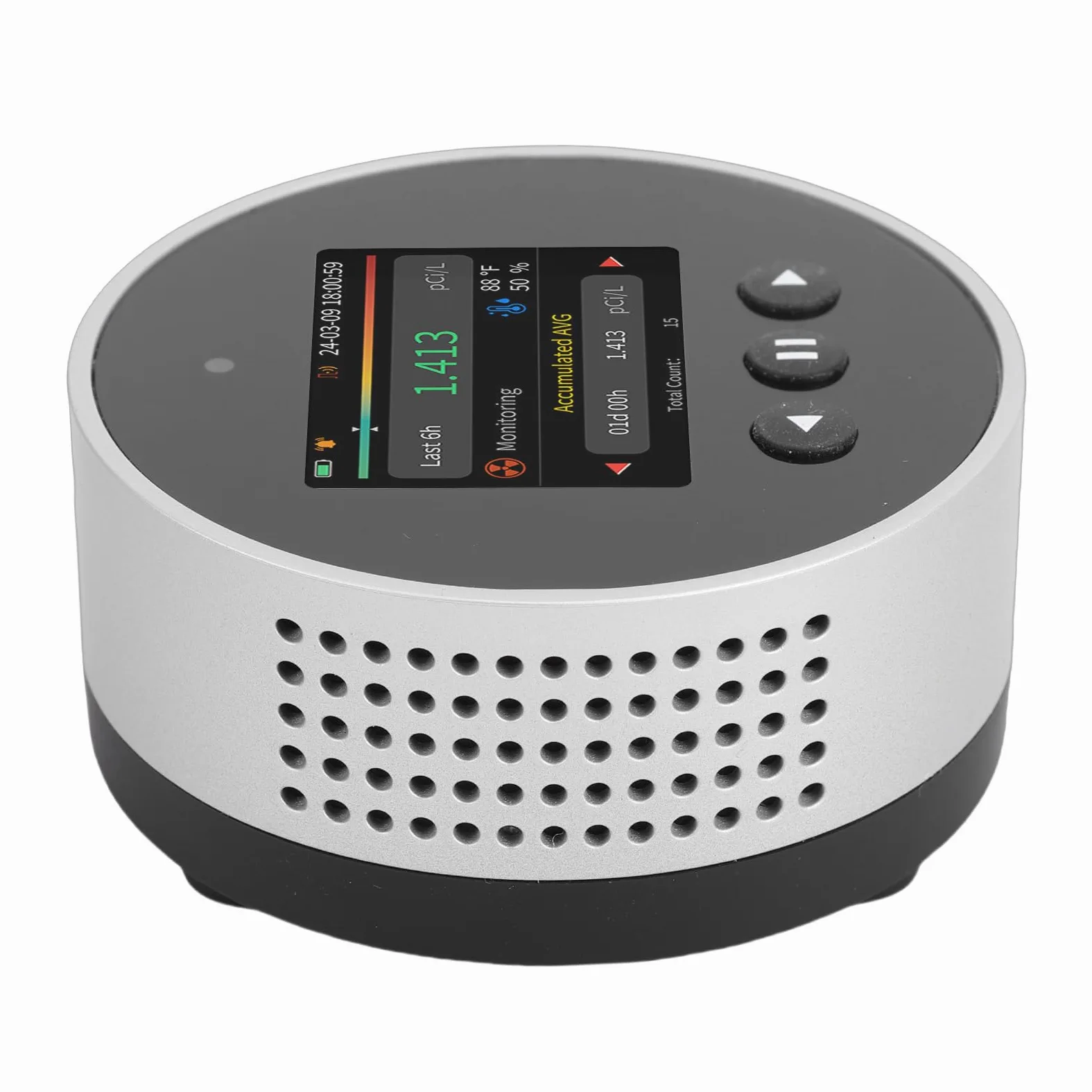 Rilevatore di Radon Domestico, Analizzatore di Radon Digitale con Display LCD con Letture a Lungo Termine a Breve Termine per la Sicurezza Interna della Scuola Dell'ufficio nel