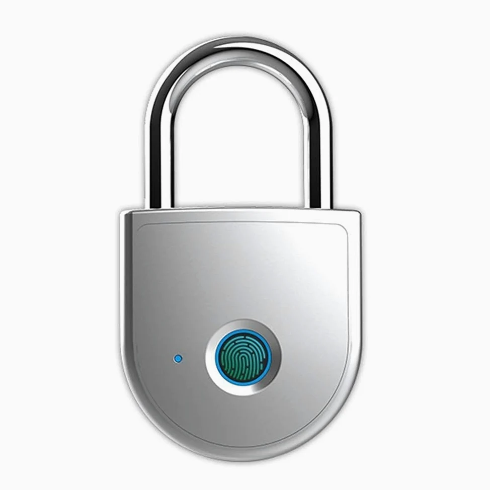 Lucchetto per impronte digitali Smart Touch Lock Metallo impermeabile Antifurto Int Keyless per armadietto palestra, serratura armadietto scuola, zaino, valigia, bagaglio da viaggio