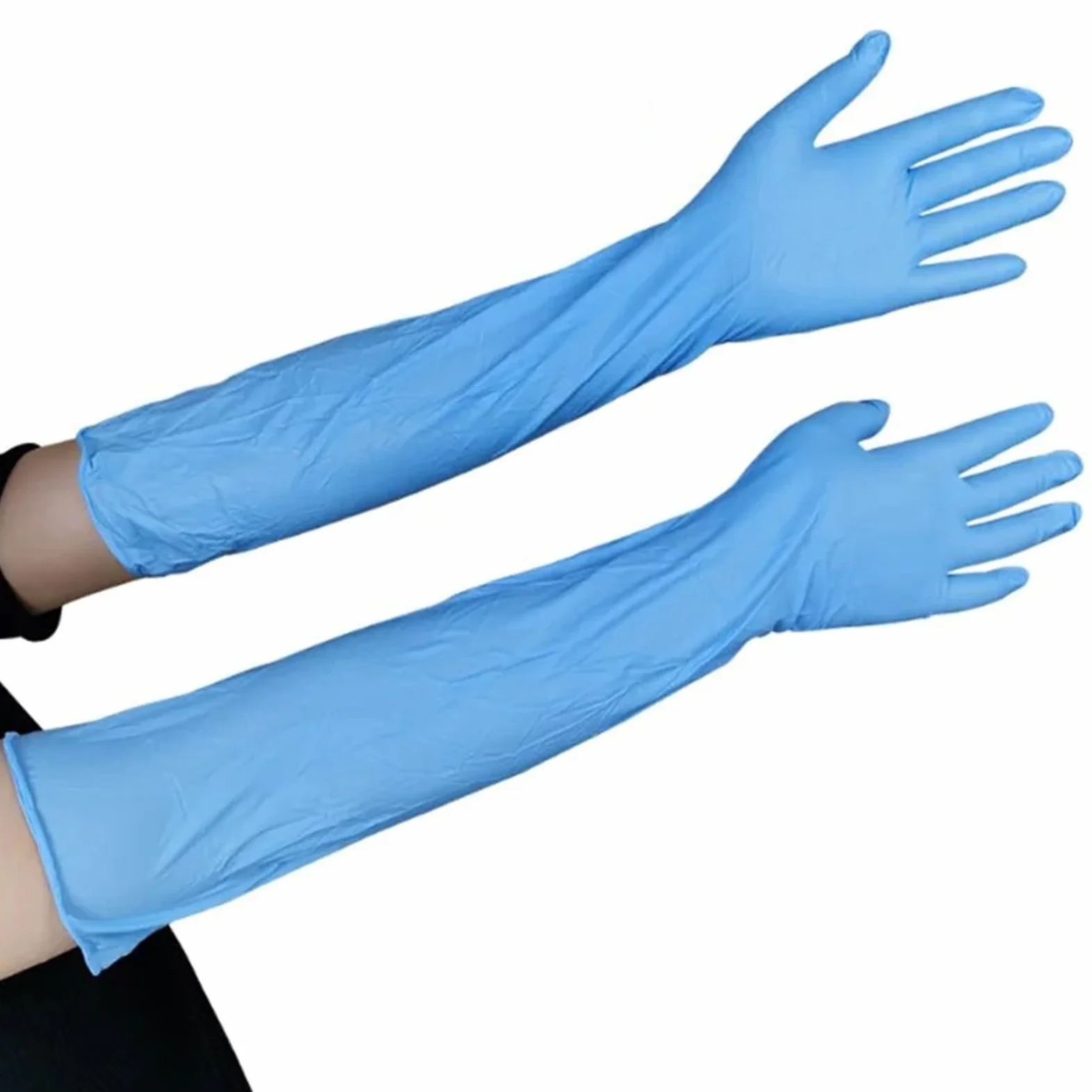 Clean Long Rubber Flexible Waterproof Dishwashi Acid And Alkali Resistant Kitchen No Deformation Tools Nitrile Gloves per cucina, lavaggio stoviglie, bagno(S)