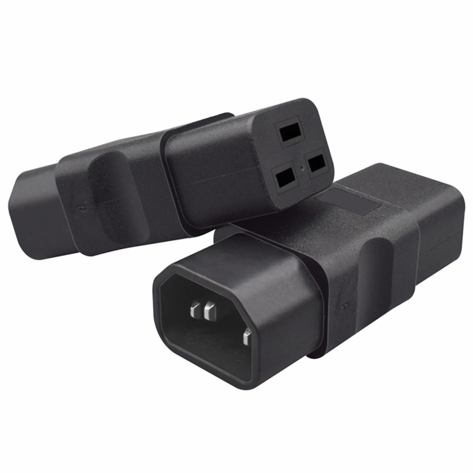 Convertitore di alimentazione IEC C14 a C19 adattatore, 10A maschio a 16A femmina connettore elettrico in PVC per elettronica
