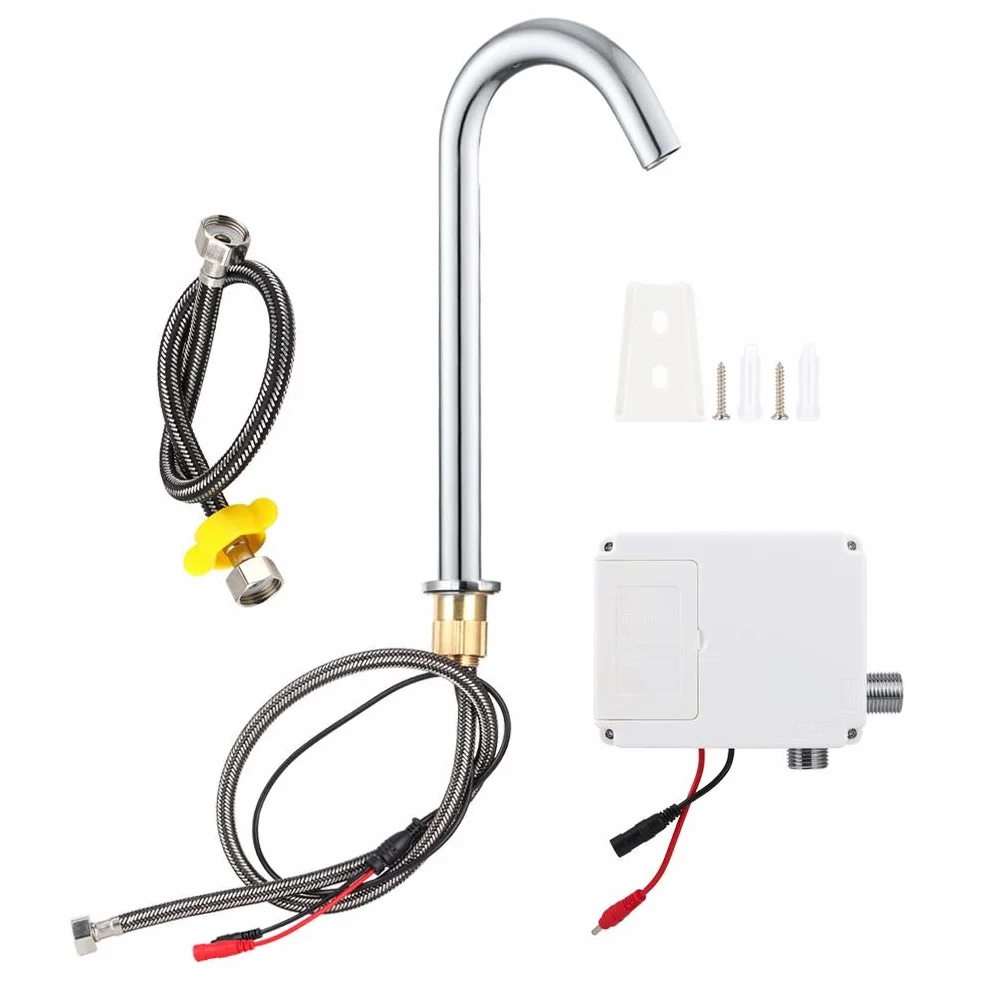 Rubinetto Automatico a Sensore Infrarossi G1/2" Acciaio Inox per Lavello