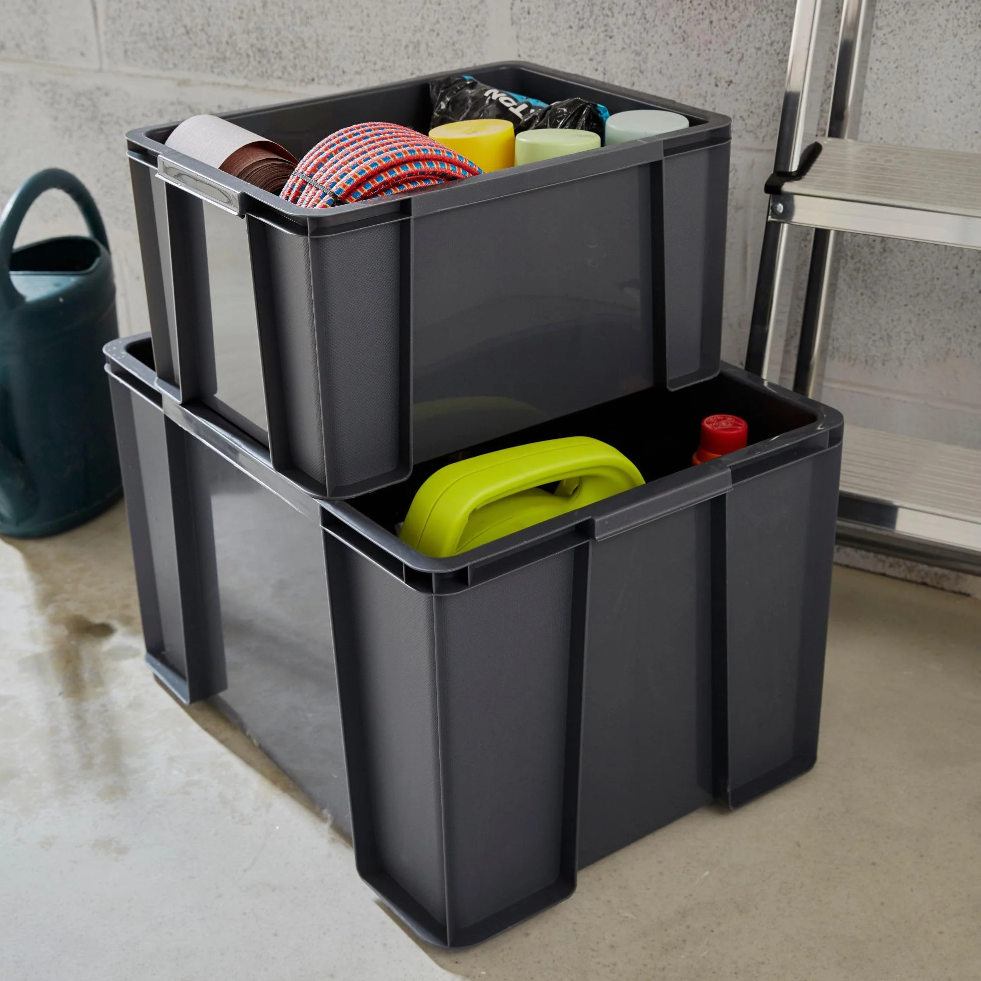 Sundis Master Box 5L scatola portaoggetti in plastica riciclata impilabile rinforzata