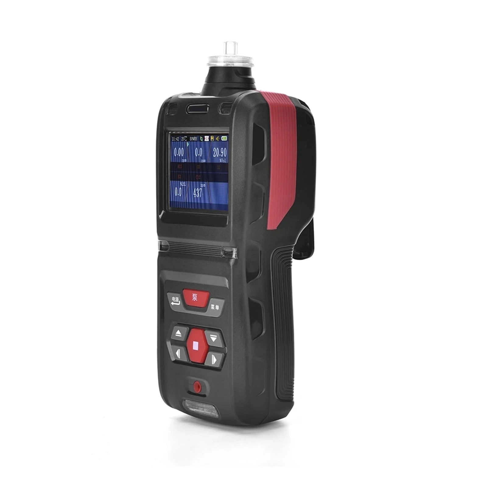Misuratori della qualità dell'aria, Rilevatore di concentrazione del gas di metano portatile CH4 Allarme a gas infiammabile di aspirazione della pompa, LCD Visualizza alta precisione(Infrared 0-100%LE