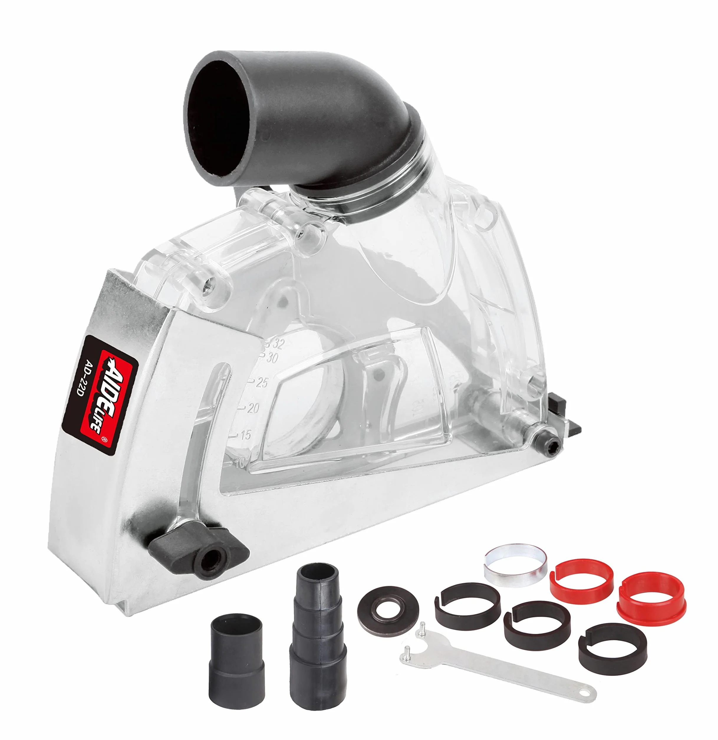 Aidelife Cuffia di aspirazione universale per smerigliatrice angolare 115mm 125mm