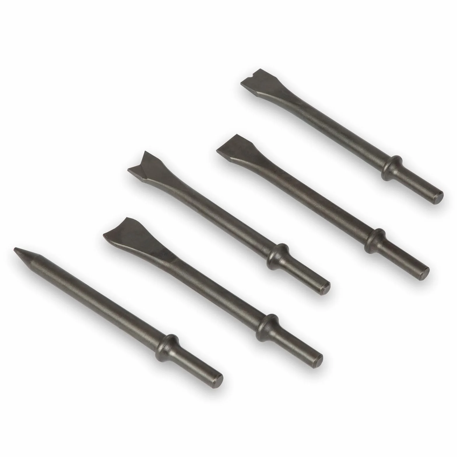 EBERTH Scalpello pneumatico Martello pneumatico 175 mm 4500 colpi/min set 10 pezzi 1/4 pollice