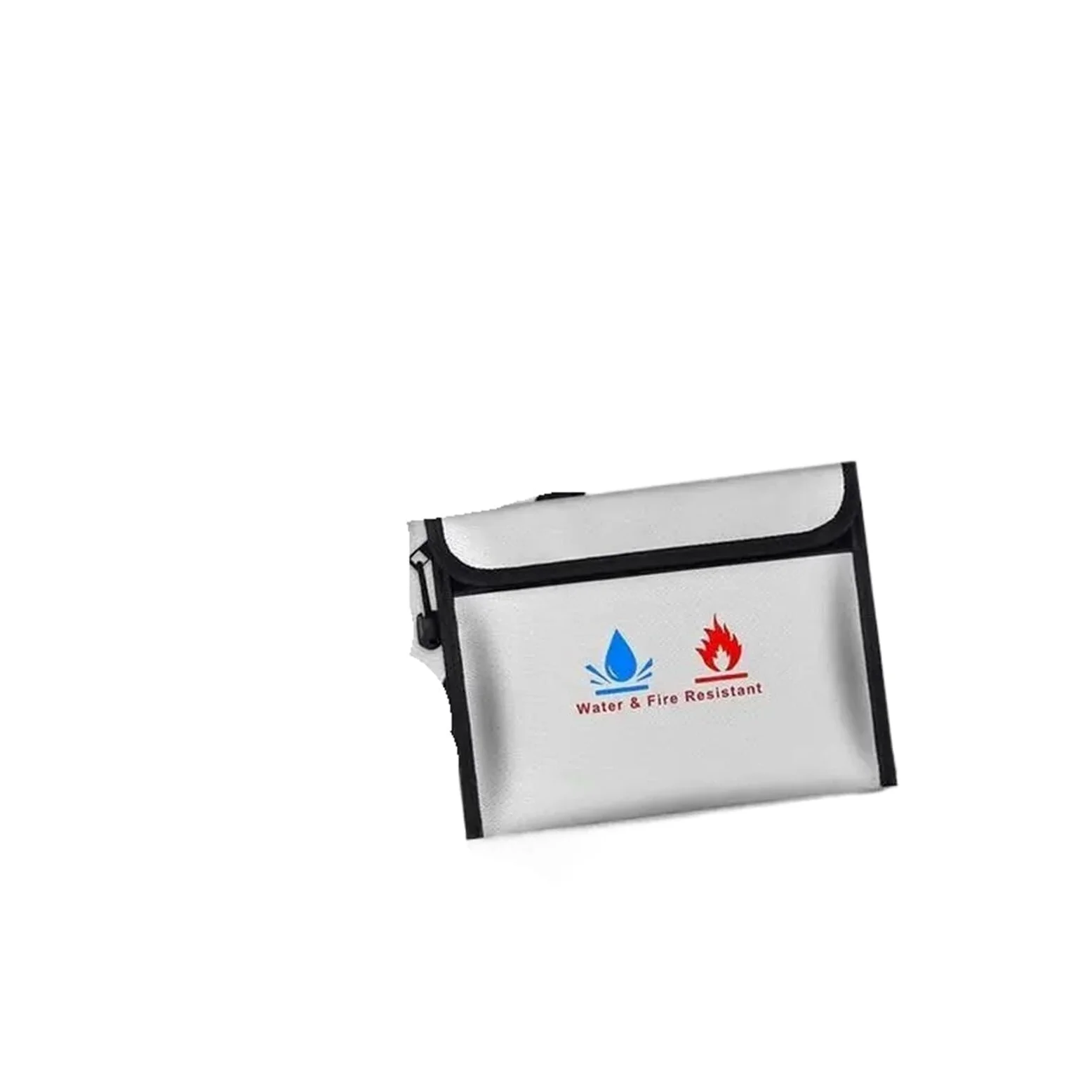 Borsa portadocumenti ignifuga da 2 pezzi, portadocumenti impermeabile con cerniera, porta contanti per Documenti Passaporto(S)