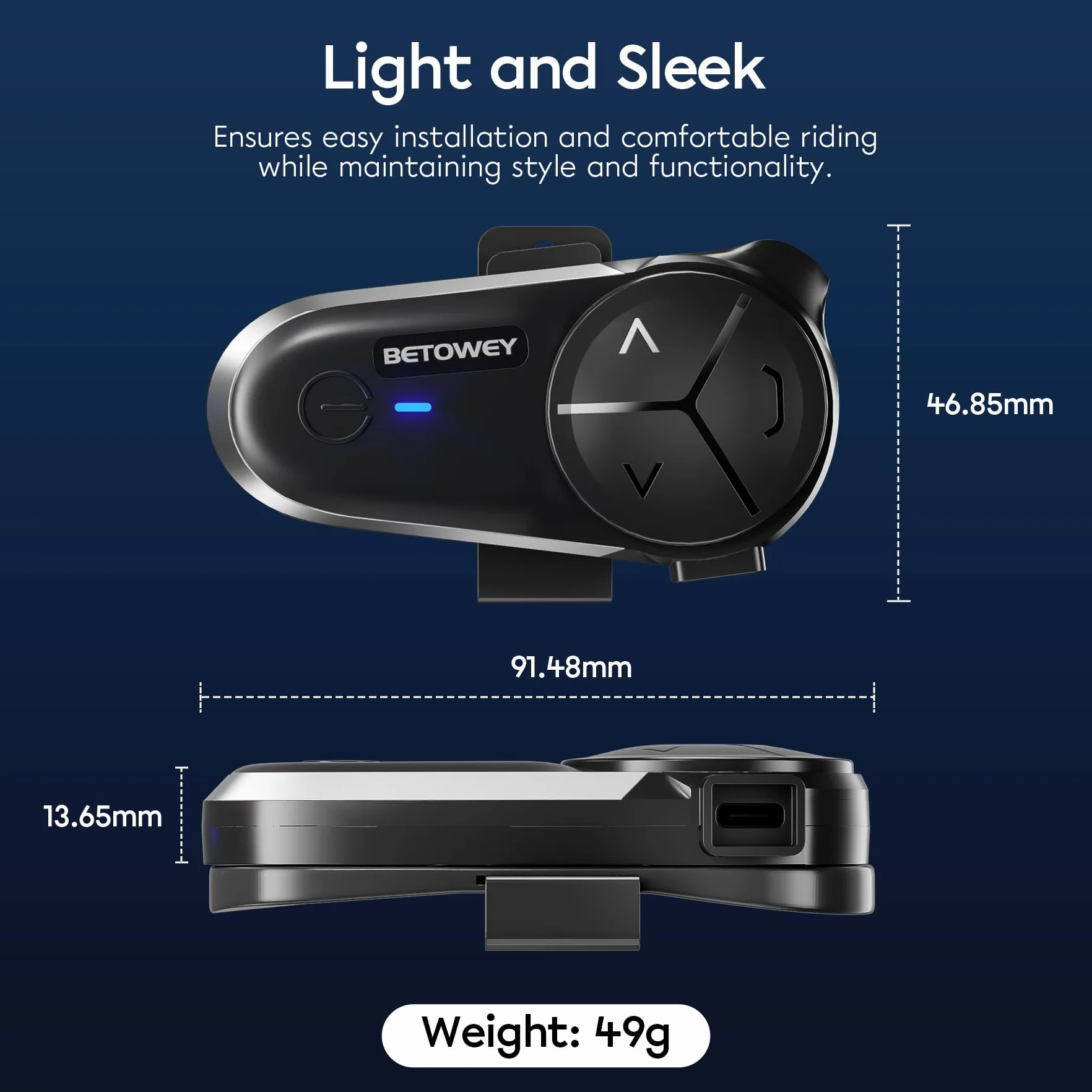 Interfono Moto Bluetooth Coppia BT-S5, Dotato Di Bluetooth V5.3, Audio Multitasking, Due Tipi Di Microfoni, Adatto A 10 Piloti, Confezione Doppia
