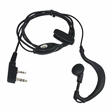 Auricolare con microfono 2 pin PTT per emittente Walkie baofeng-pofung UV-5R uv5-ra