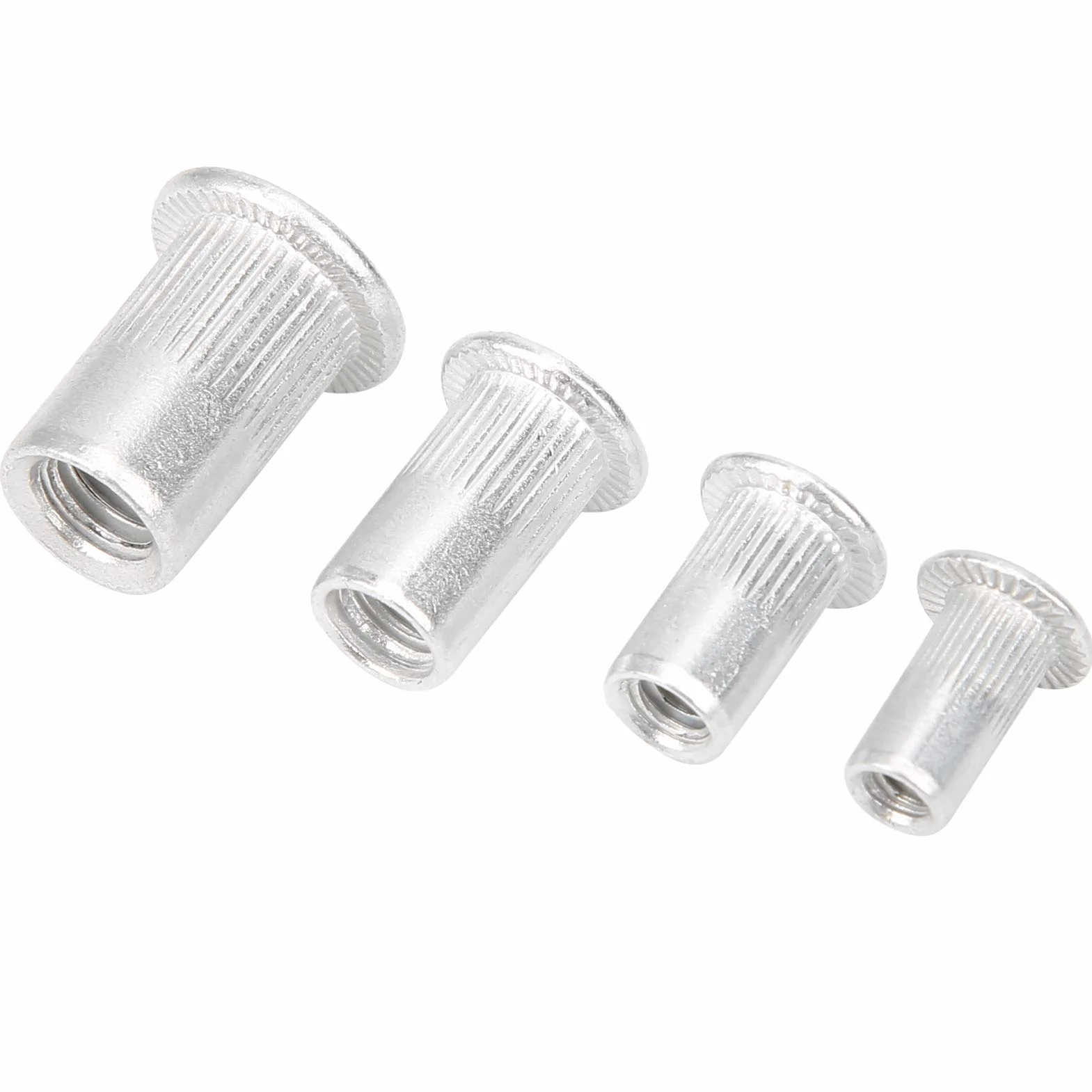 Kit Assortimento Inserti Filettati in Alluminio Nutsert M3 M4 M5 M6, Dadi per Rivetti 200 Pezzi