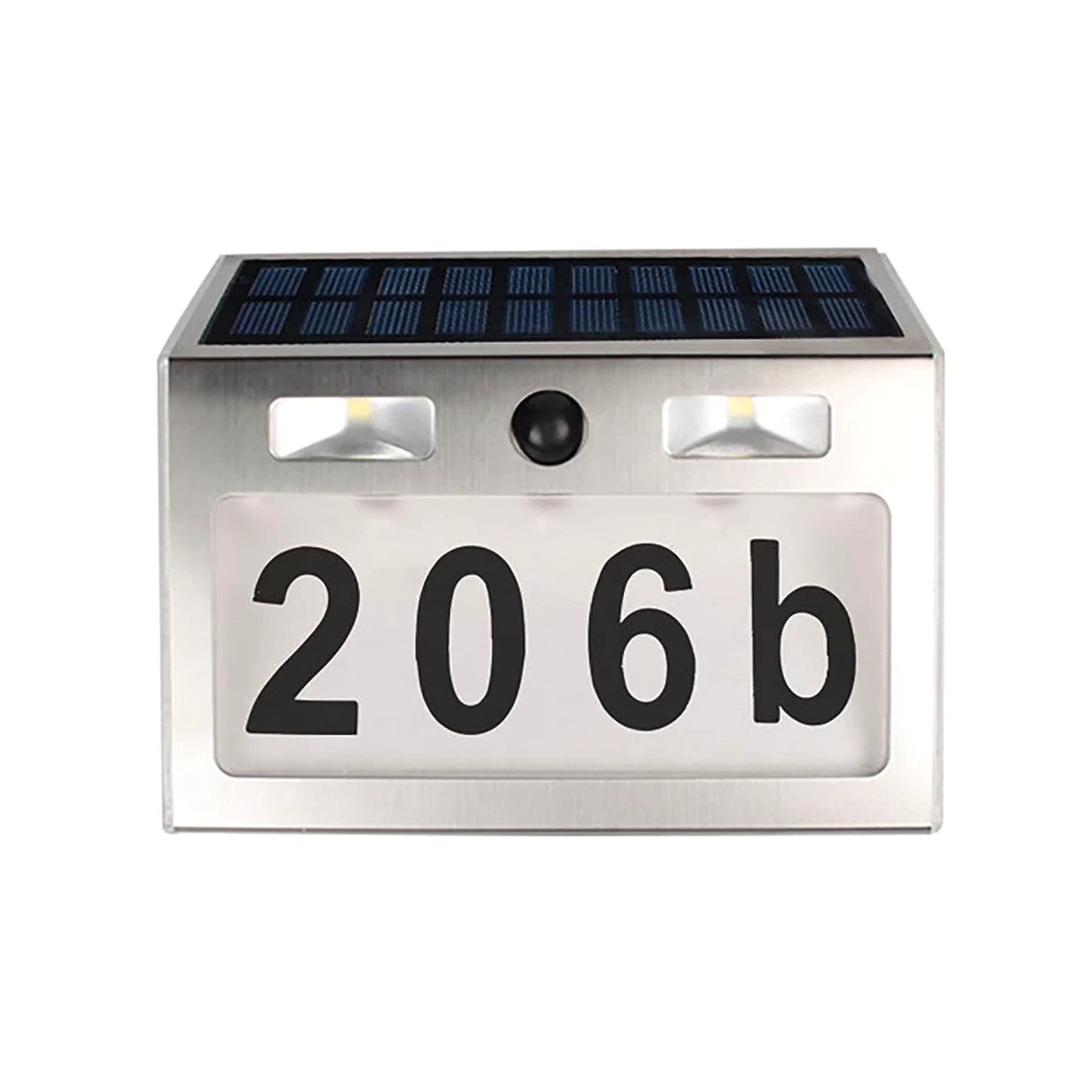 Numero civico Lampada Solare Sensore di Movimento Numero Porta Luce Esterna Targhetta Indirizzo Lampada Da Parete Impermeabile Per Numero Porta