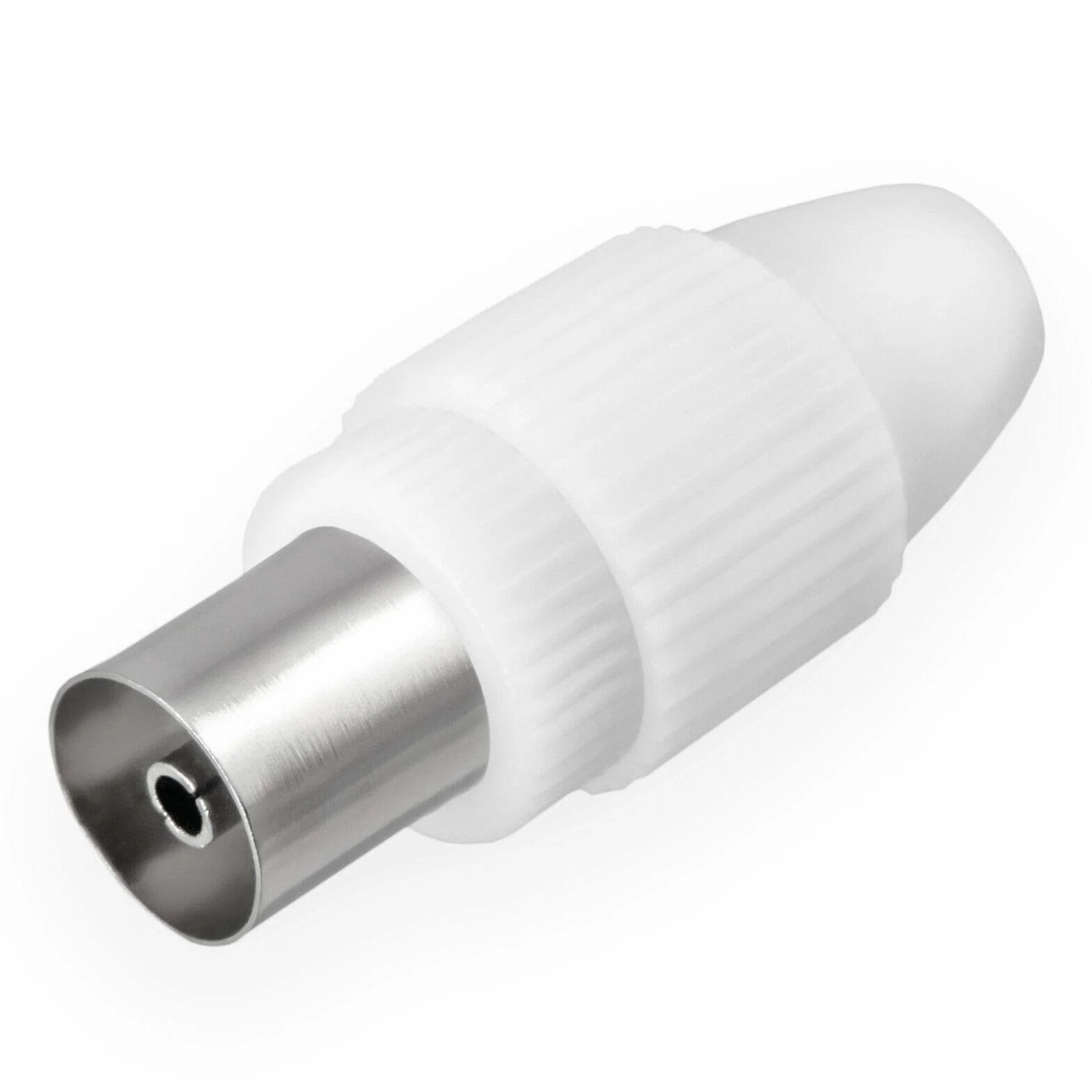 HB-DIGITAL - Set di 2 connettori e 2 prese per visione via cavo, radio DVB-C e DVB-T2, antenne TV IEC (maschio e femmina) per cavo antenna coassiale, cavo BK impianti HQ 4K UHD