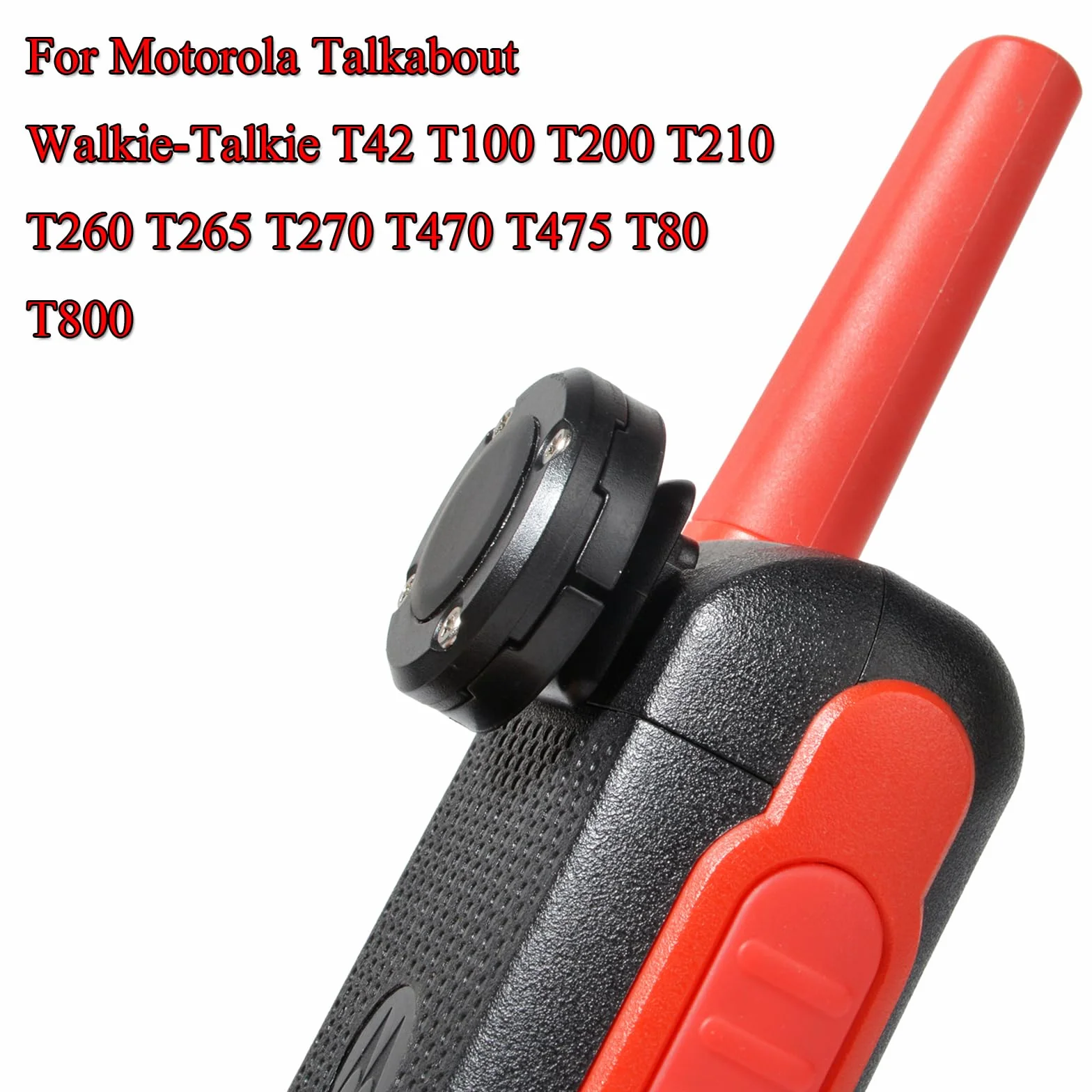 HYSHlKRA Clip posteriore di ricambio con forte magnetismo per walkie-talkie, compatibile con le radio bidirezionali Motorola T42, T100, T200, T210, T260, T265, T270, T80 e T800 (Nero)