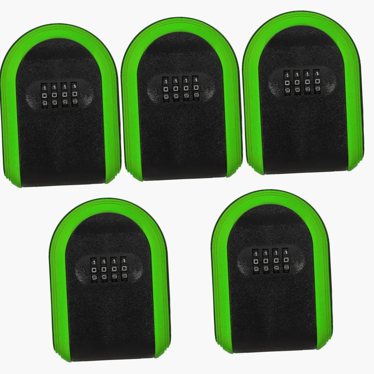 STOBOK 5pezzi Scatola Portachiavi Da Muro Con Combinazione Serratura Per Esterni Facile Da Installare Per Case e Uffici Resistente e Pratica Per Conservare Chiavi Di Riserva