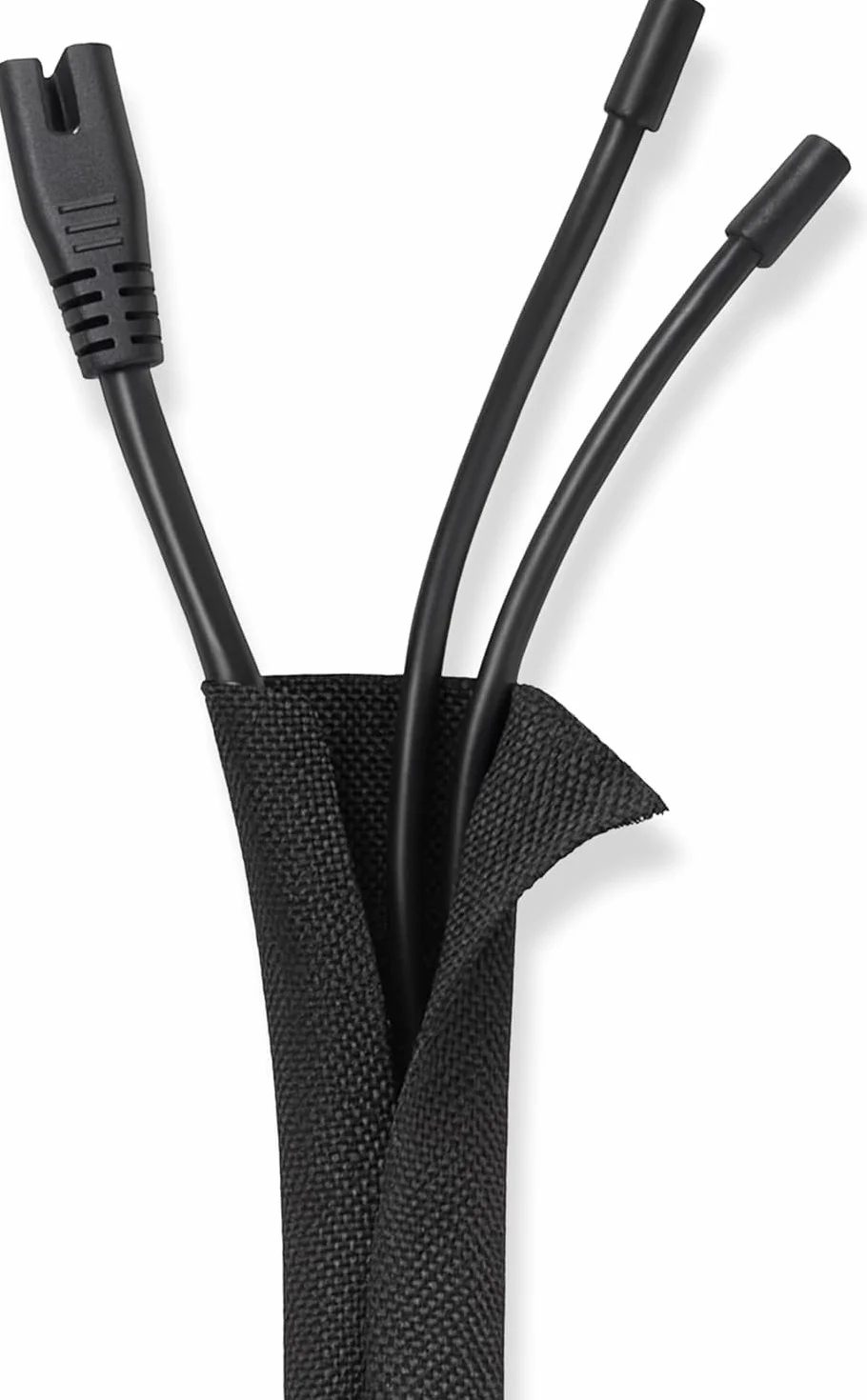 Copri Cavi Antigraffio PVC Flessibile 4M Nero Organizzatore Cavi Resistente
