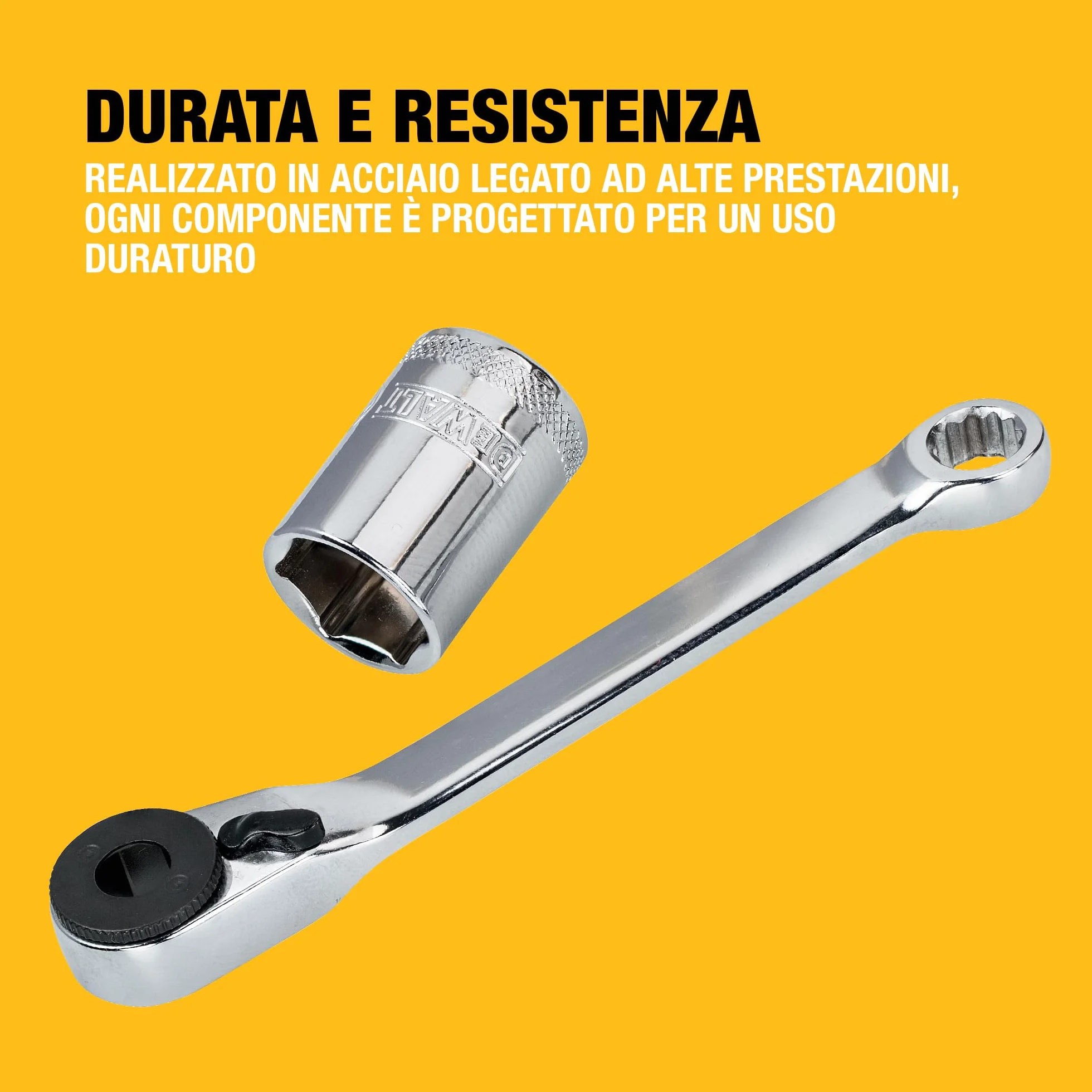 DEWALT Set di chiavi a bussola e cacciaviti extra piccoli da 25 mm (24 pezzi), DT71516-QZ