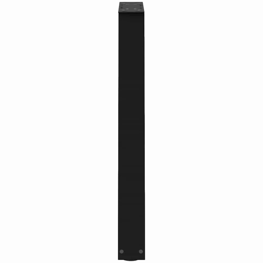 vidaXL Gambe per tavolo da pranzo a forma di V 2 pz nere 60x(72-73,3) cm in acciaio