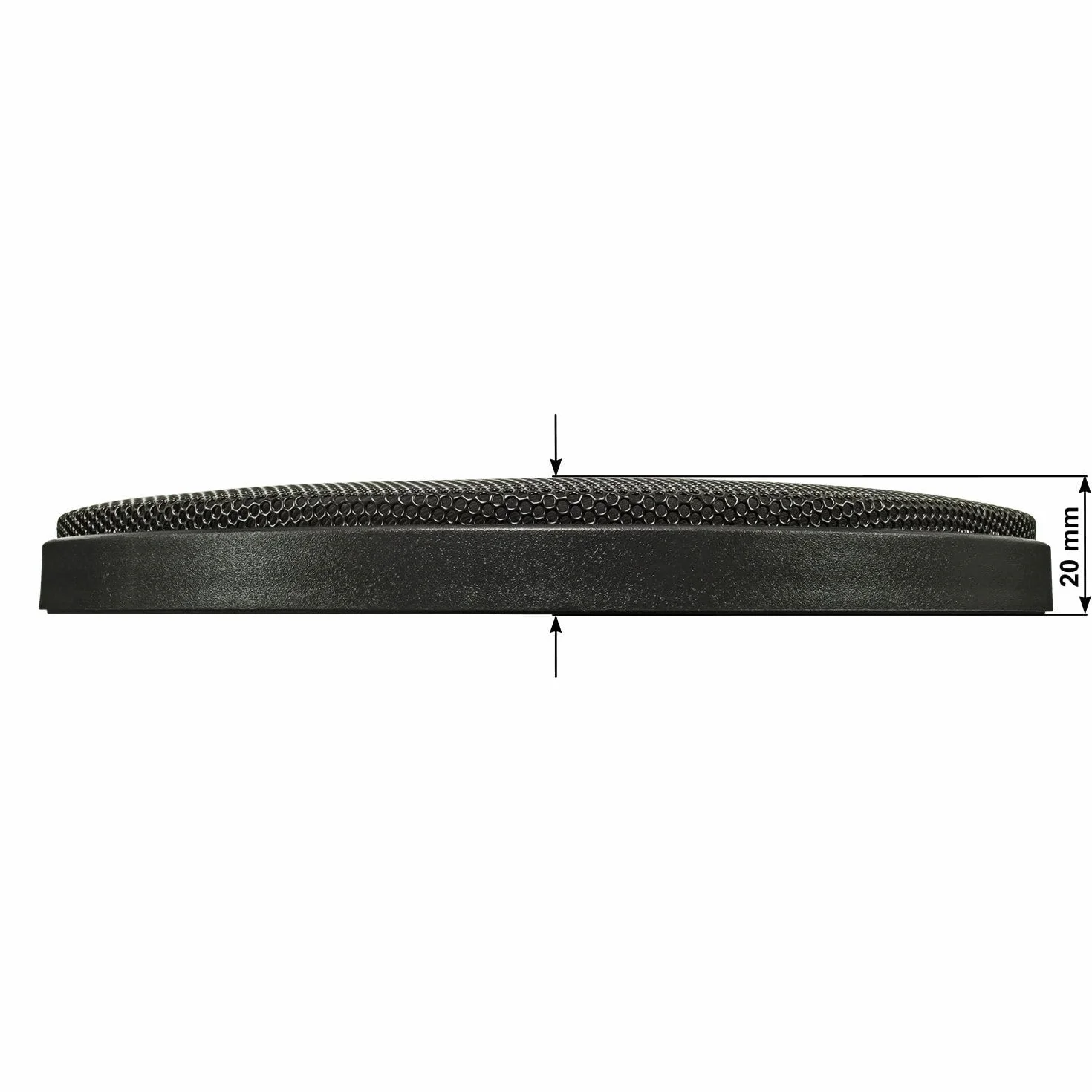 tomzz Audio 2800-002 Griglia dell'altoparlante per altoparlante 165mm DIN anello di plastica nero in 2 pezzi con set di griglie in metallo