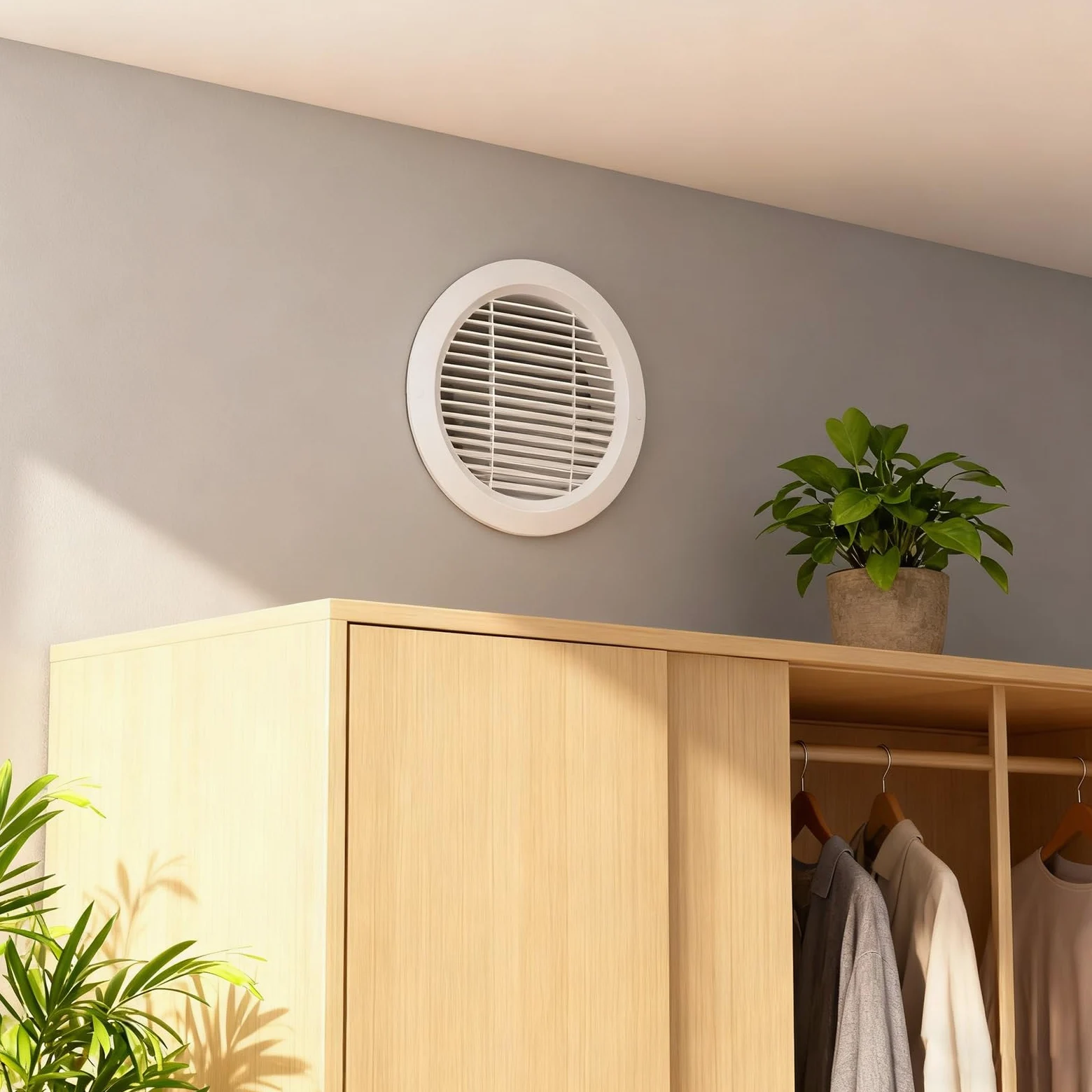 Griglia di Ventilazione per Soffitto/Parete, Copertura Rotonda per Soffitto/Copertura Fori Accesso, Coperchio Condotto Aria Condizionata(300mm/12in)