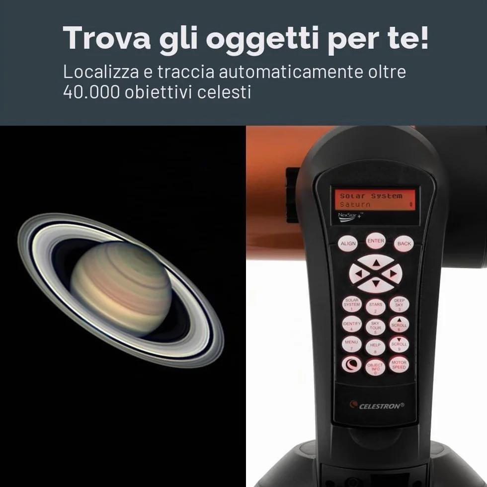 Celestron 11049 NexStar 4SE Telescopio Maksutov-Cassegrain computerizzato con montatura completamente automatica, tecnologia SkyAlign e rivestimento XLT, nero/arancio