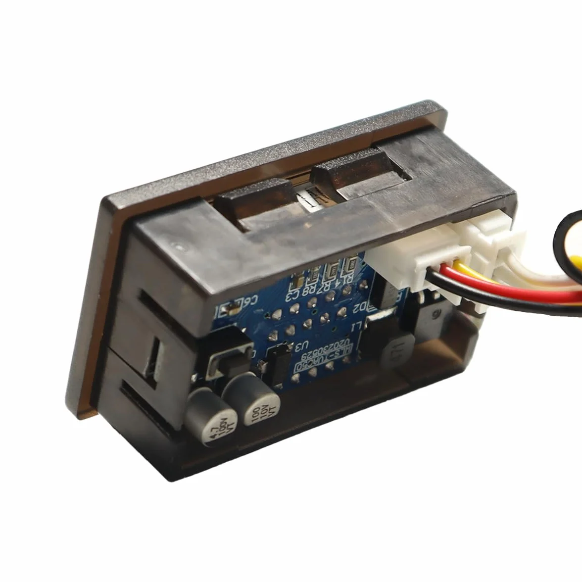 Misuratore di tensione e amperometro CC, misuratore di tensione e corrente a doppio display CC 5-100V 100A con trasformatore con sensore a effetto Hall