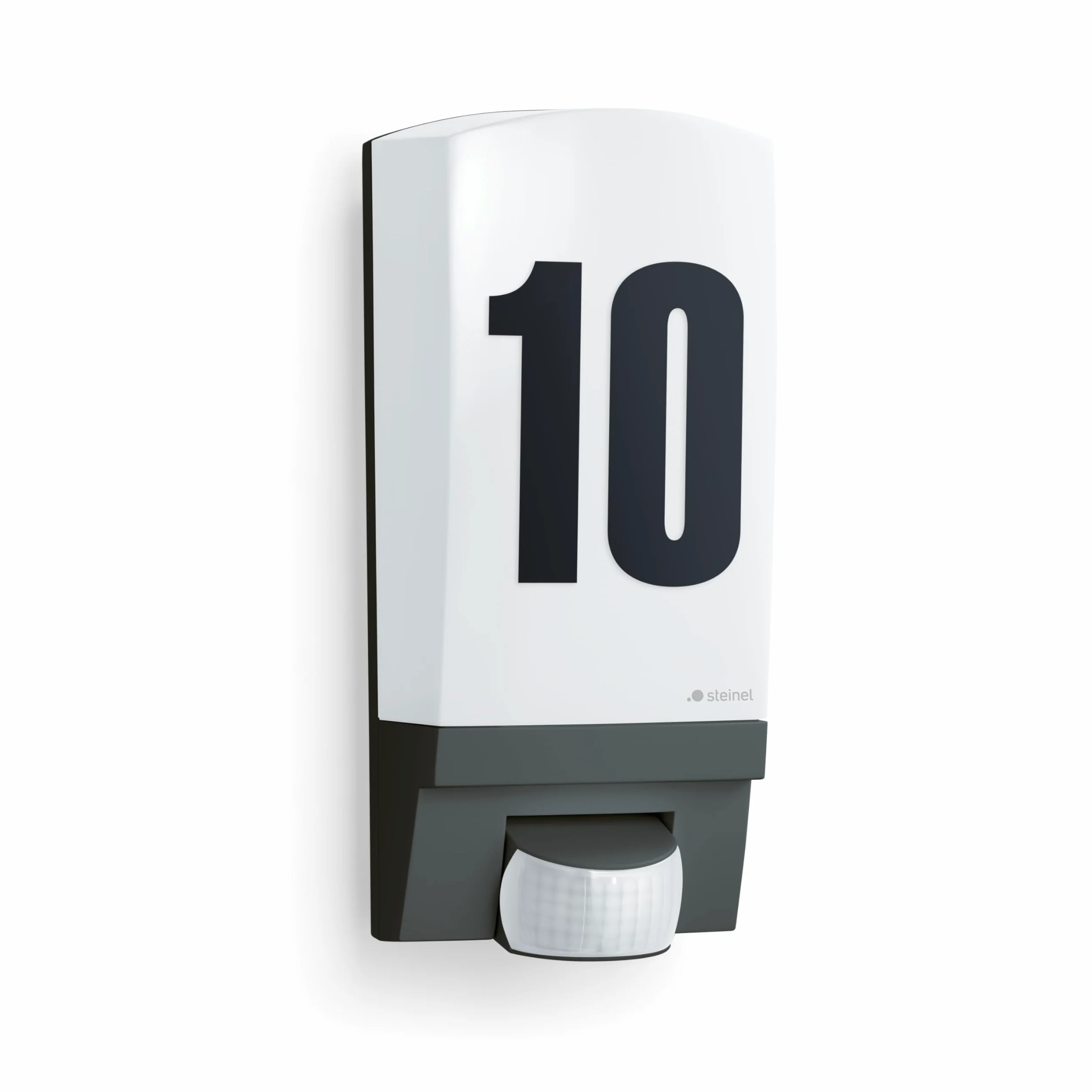 Steinel Lampada da Esterno L 1 S nera, E27 | Lampada da parete con rilevatore di movimento, Ingresso casa, Sensore a 180°