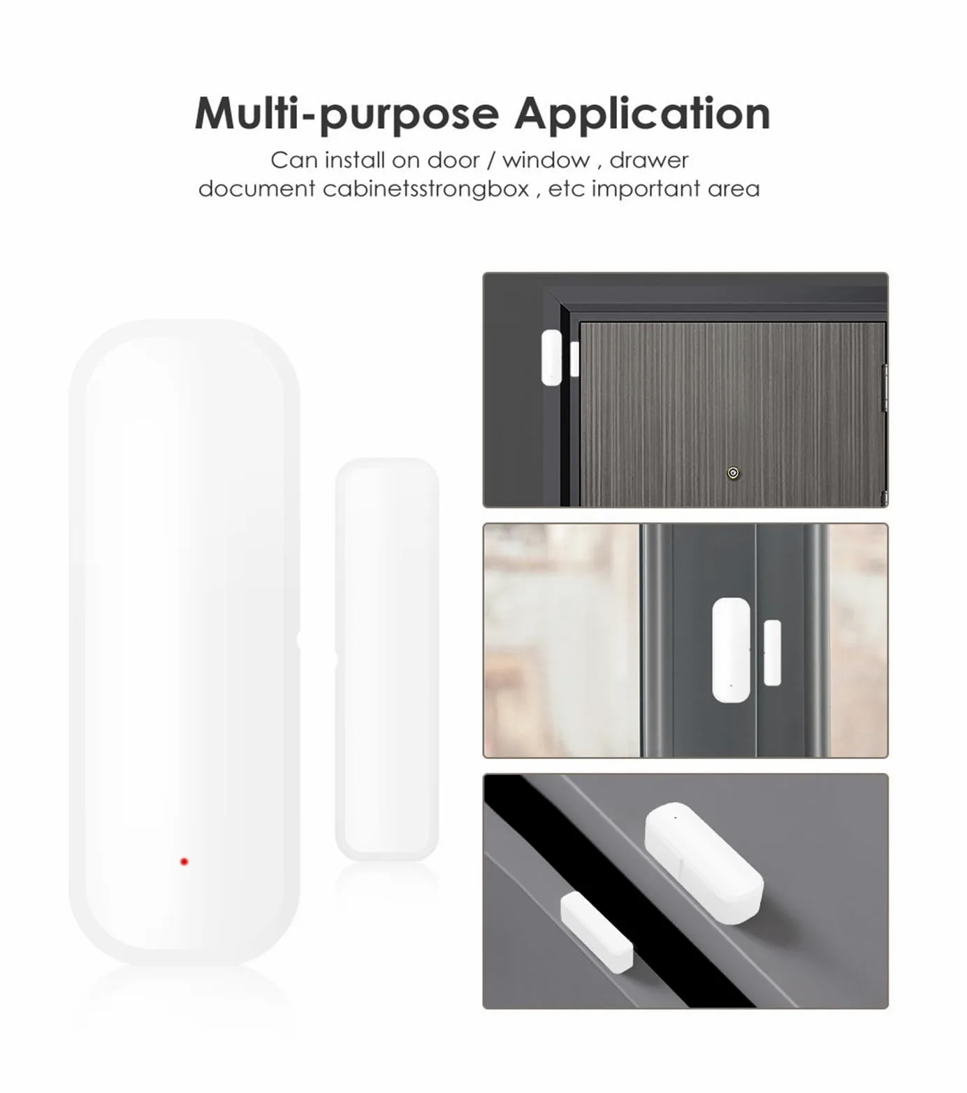 Smart Alarm Sensore Porta di Allarme di Sicurezza Domestica Intelligente Scena di avviso di Indipendenza Lavoro