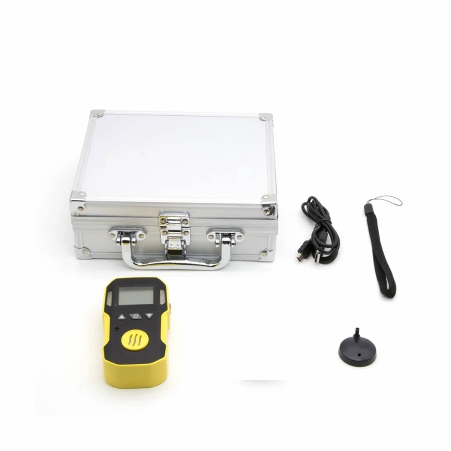 Rilevatore Gas, Industria Portatile H2/O3/CO/PH3/CO2/H2S/NH3/O2/NO2/NO/EX/CH4 Rilevatore di Gas Rilevatore di Allarme Gas combustibile Carica USB 0-100% LEL per Lavoro, Casa(EX-0-100LEL-1)