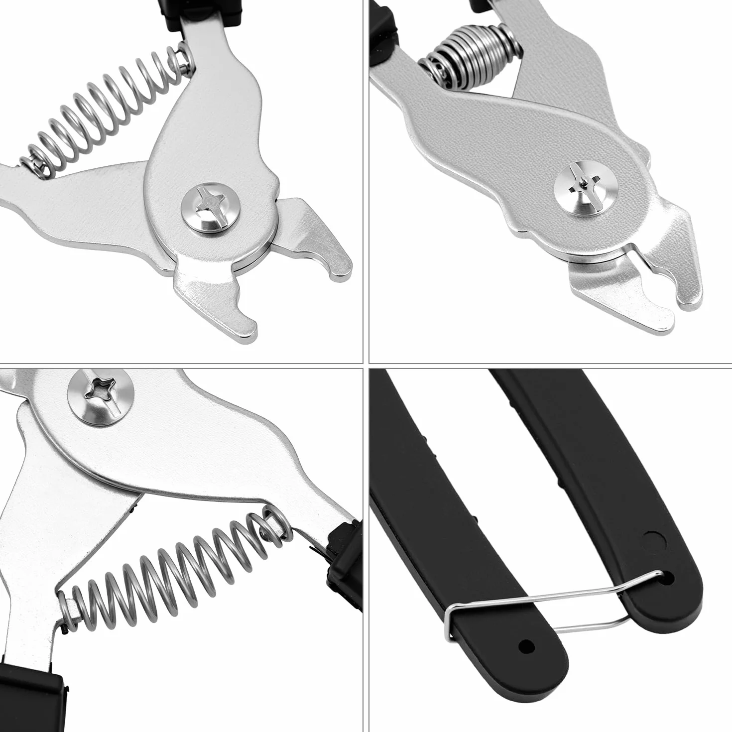 QWORK Pinza per salsiccia con 1200 clip, acciaio al carbonio