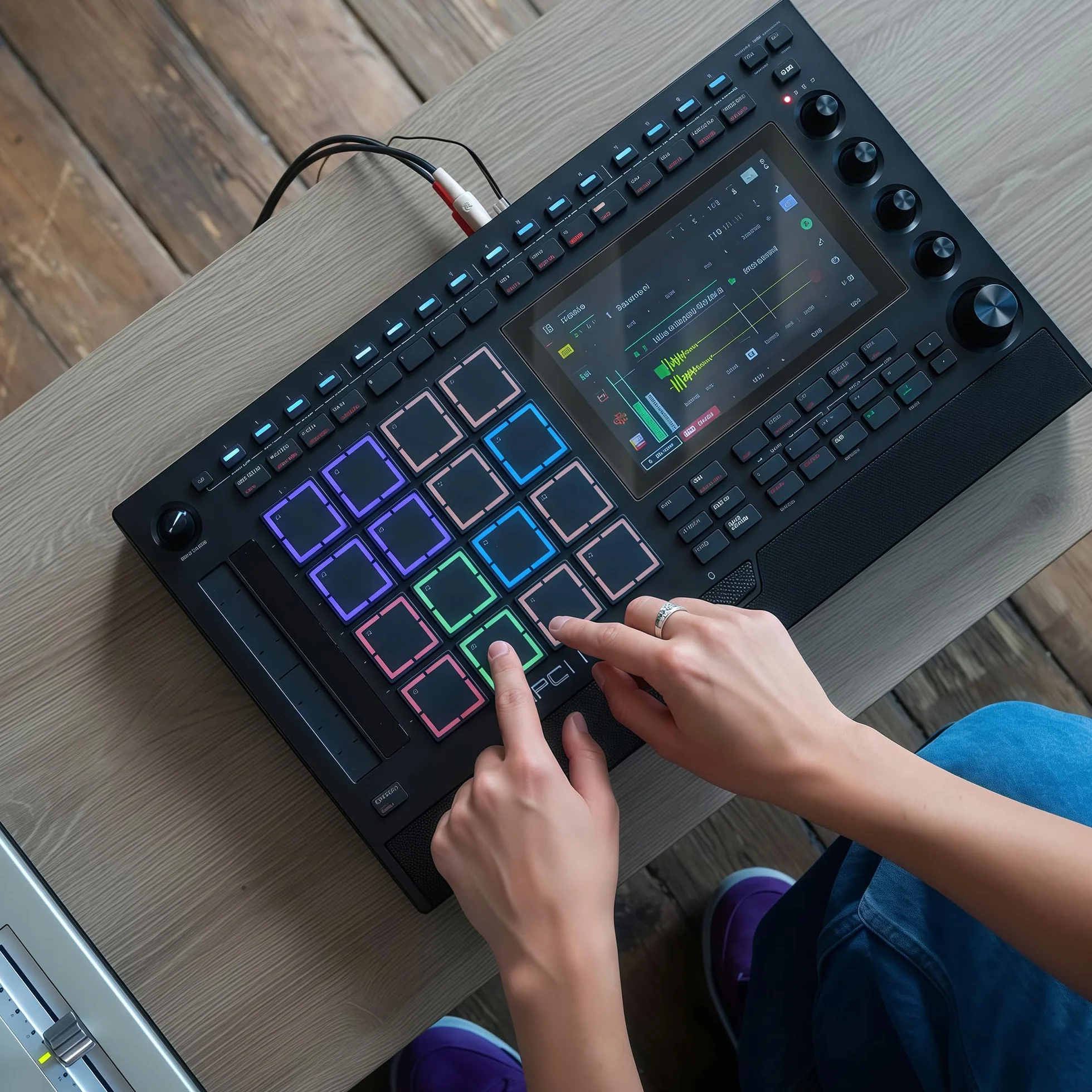 Musiin Audio Workstation 7 pollici, pellicola protettiva touch screen compatibile con MPC Live 3/MPC Live 2/MPC Key 37 e 61/MPC One+, protezione touch screen ultra trasparente in vetro temperato con