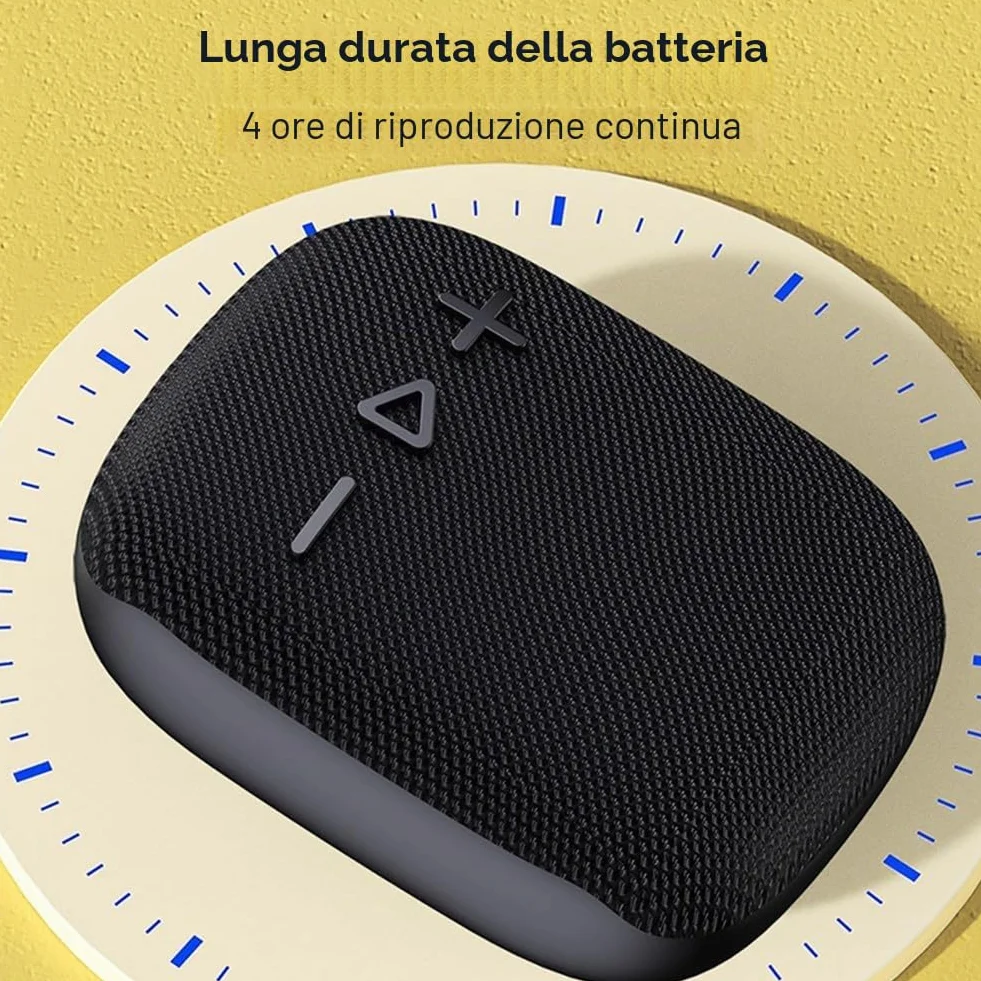 Altoparlante per bicicletta senza fili Bluetooth - Subwoofer per manubrio della bicicletta - nero - facile da installare e utilizzare