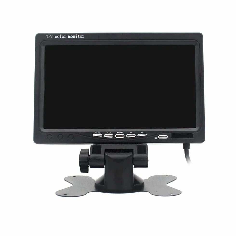 Vetrineinrete® Monitor lcd tft 7" a colori per telecamera retromarcia 7 pollici con telecomando per poggiatesta cruscotto auto macchina camper G32