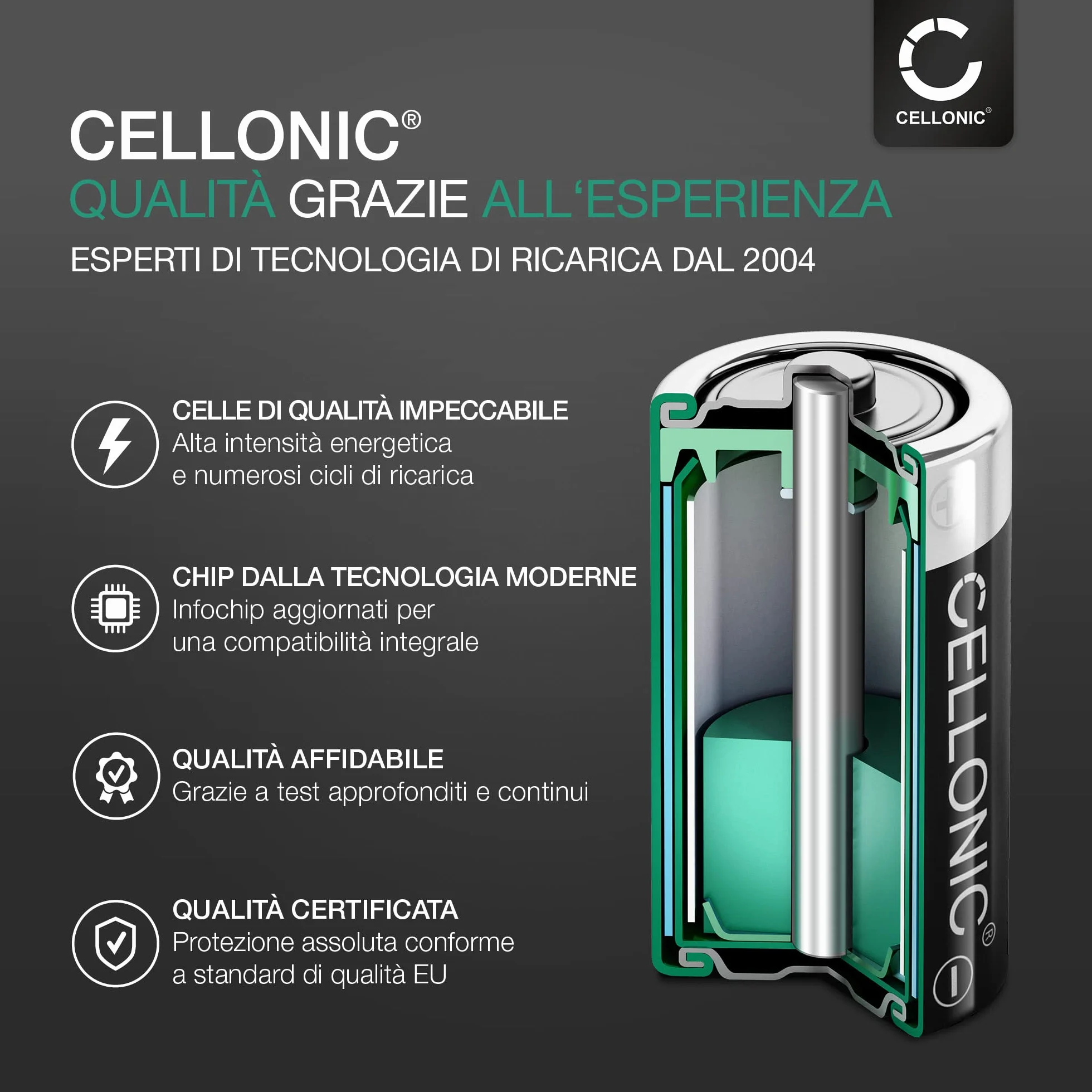 CELLONIC 1x Batteria per Smartwatch e braccialetto fitness Compatibile con Garmin Approach S2, Forerunner 110, Forerunner 210, 361-00047-00 – (200mAh, 3.7V)