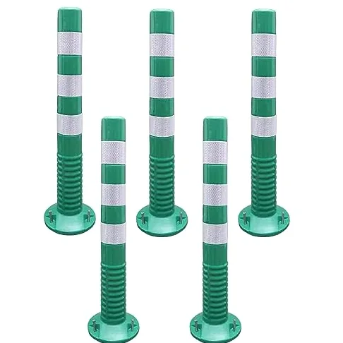 Generico Palo di delimitazione Riflettente Verde da 75 cm (29,5") - Dissuasore di parcheggio Flessibile per la Sicurezza di Passi carrabili, Il Controllo del Traffico, la Formazione dei conducenti e