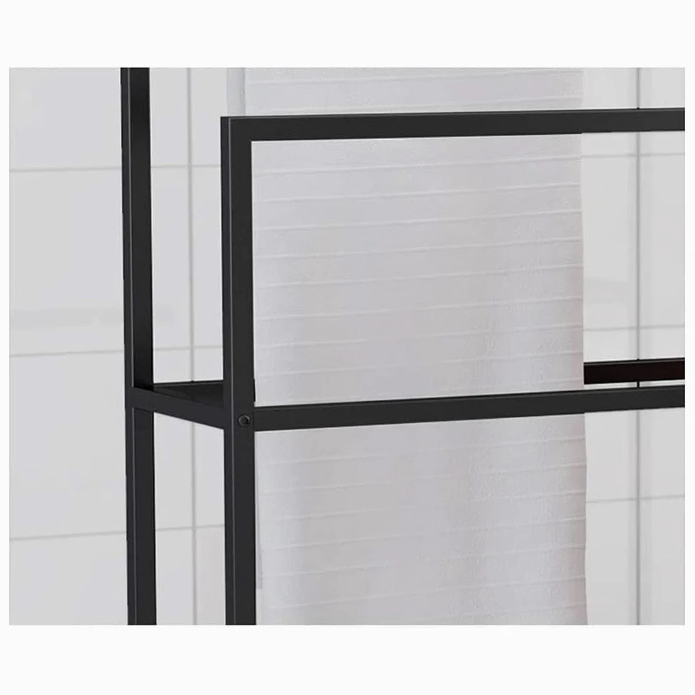 VASDEV Portasciugamani Opaco Portasciugamani autoportante, Portasciugamani in Metallo, Resistente e antiruggine, portaoggetti per Il bagno/65X20X110 Cm (75x20x110 cm)