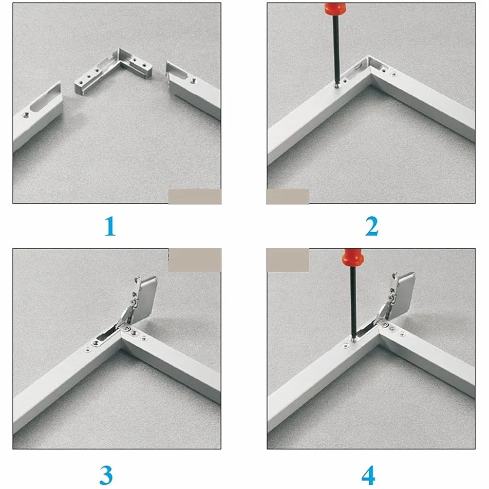 Cerniere for armadi a chiusura morbida in lega di zinco(1 Pair and Bracket)