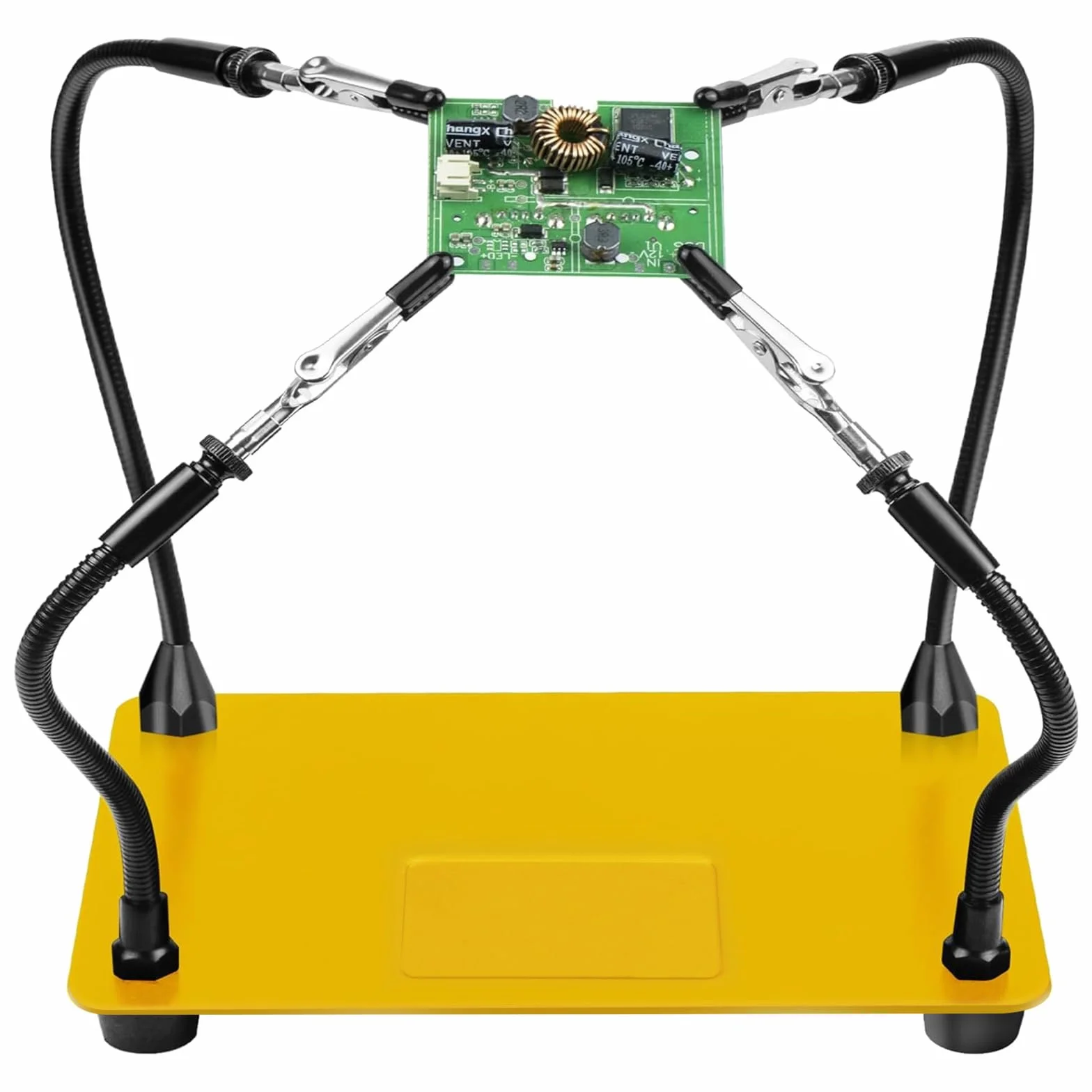 Terza mano saldatura, accessori modellismo, strumento di supporto per PCB per saldatura tonhui, quattro bracci, helping hands fai da te, hobby, officina