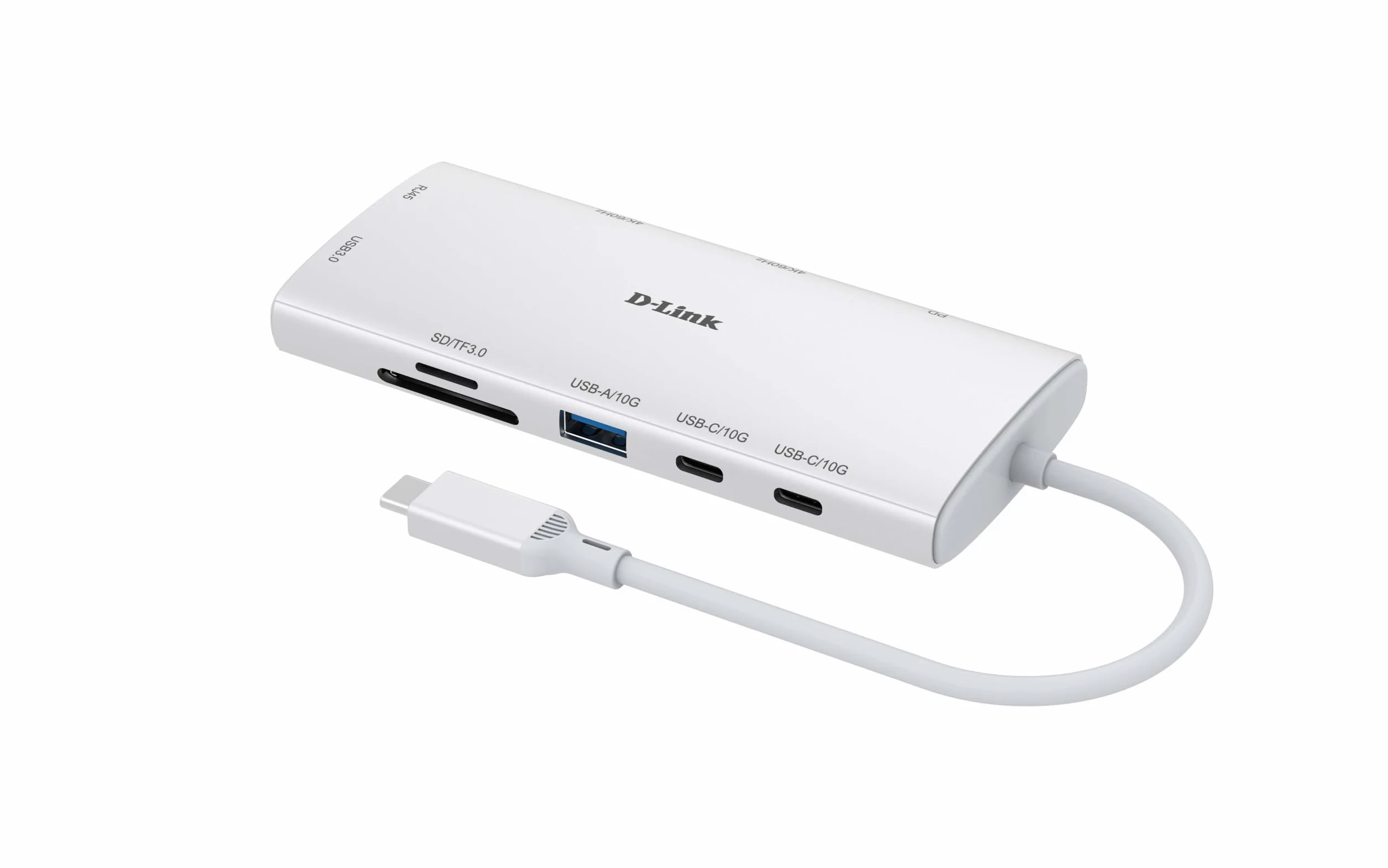 D-Link DUP-A01 Hub USB-C 10-in-1, 2x HDMI 4K@60Hz, USB 3.1/3.0, Power Delivery 100W, Lettori SD/microSD, Ethernet Gigabit – Docking Station per MacBook, PC Windows, Android