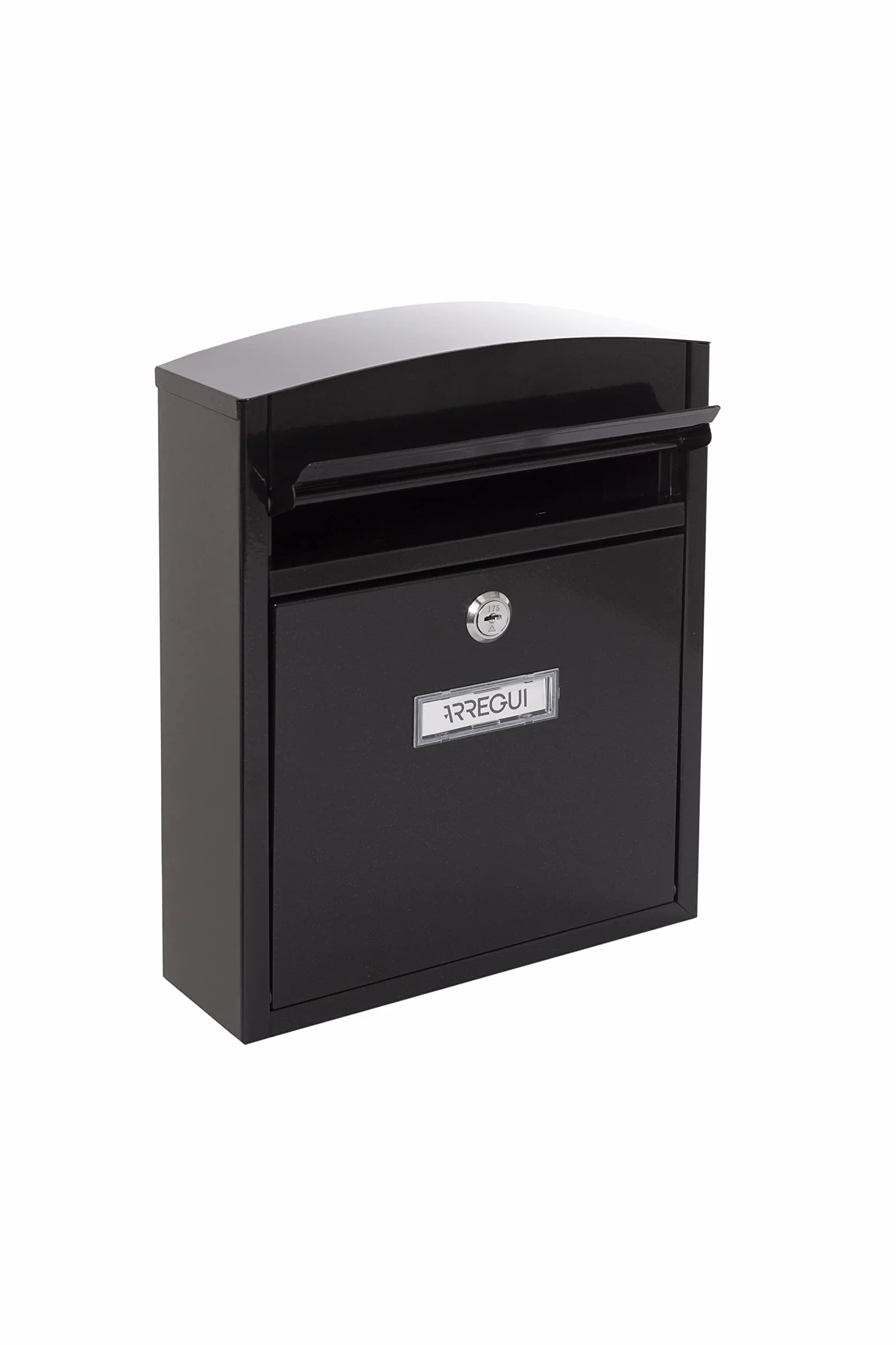ARREGUI Compact E5734 Cassetta Postale Individuale in Acciaio da Parete Esterno S DIN A5 Nero