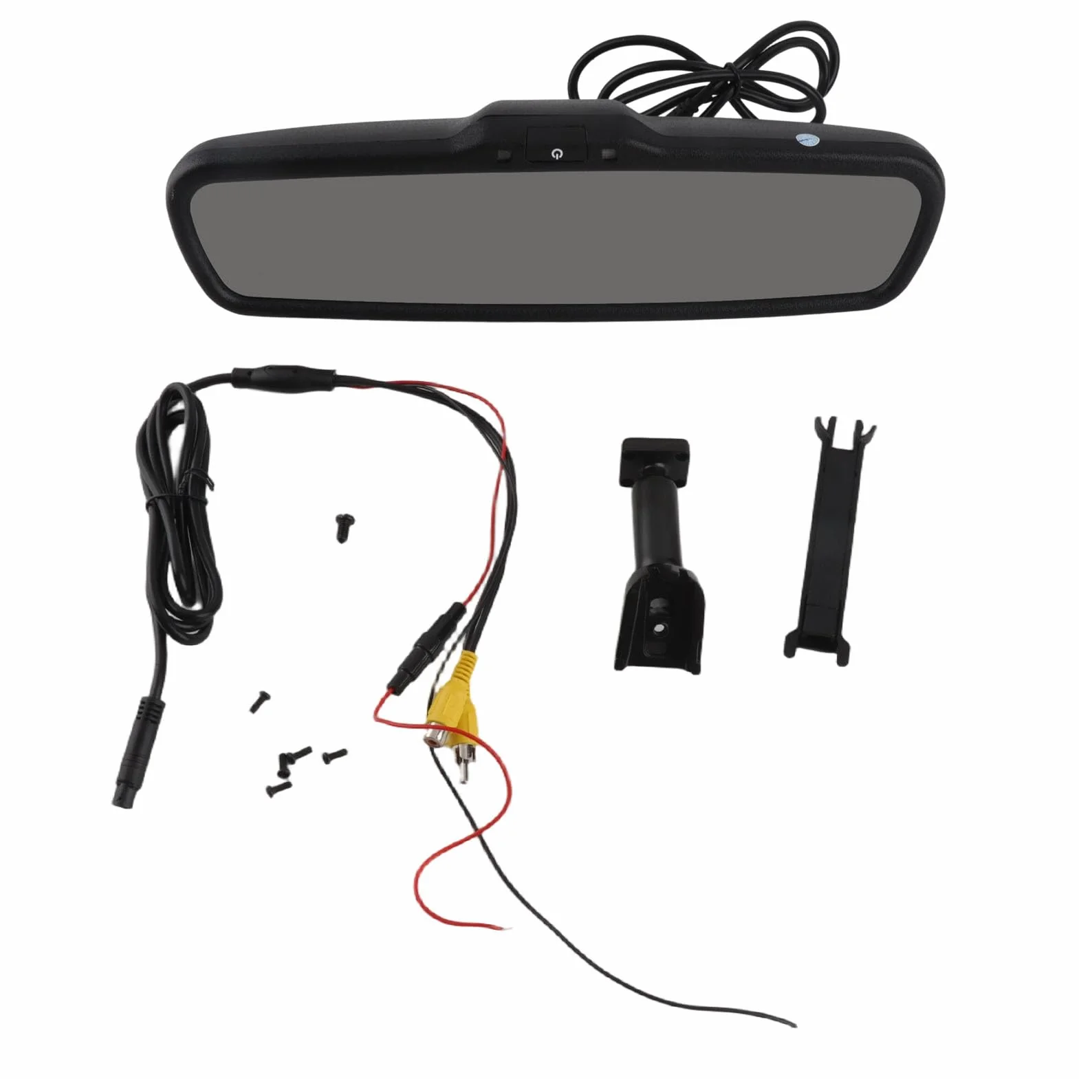Monitor per specchietto retrovisore per Auto, Schermo da 4,3 Pollici con oscuramento Automatico retrovisore per specchietto retrovisore Monitor per retrovisore con Menu OSD per Telecamera retromarcia