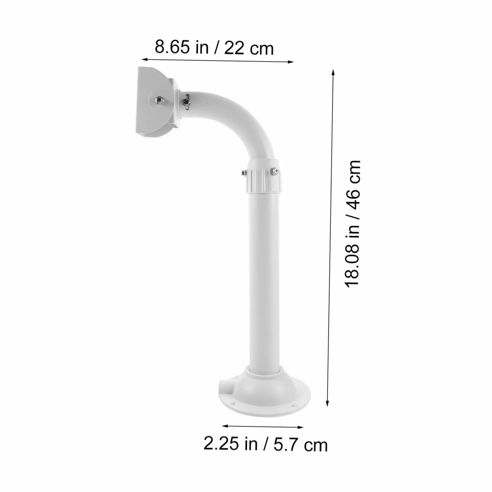 SHINEOFI Tubo Alluminio e Sicurezza per Telecamera Lega in Supporto Facile da 45mm Design Regolabile da Installare Monitor di Sorveglianza