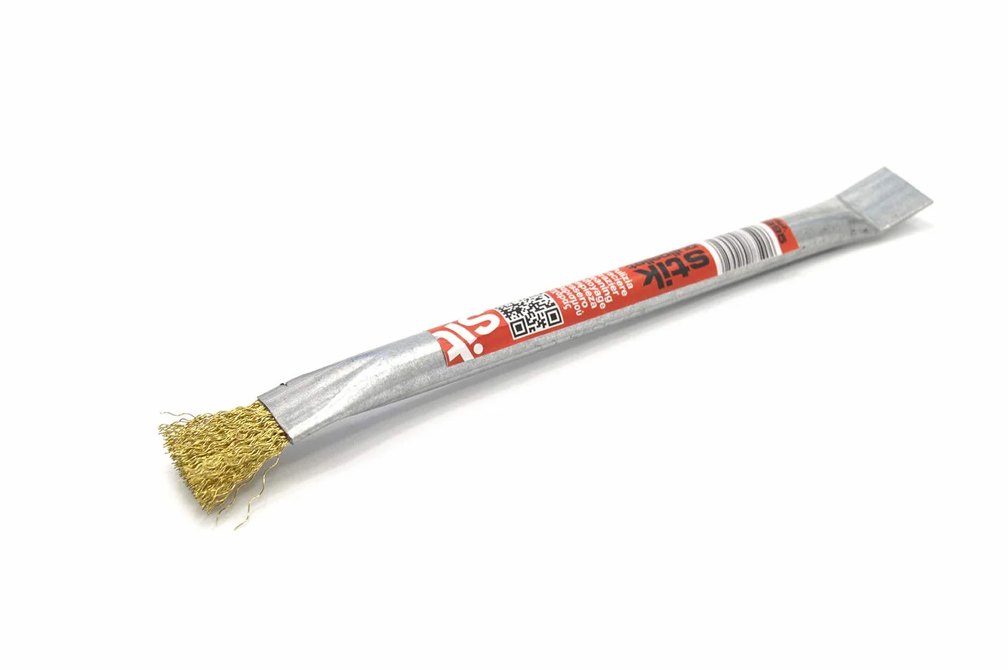 S&M 862465 – Raschietto e spazzola pulitore in acciaio PuliPellet per stufe a pellet | Lunghezza 240 mm | Raschietto e rimozione catrame, fuliggine e creosoto | Altamente resistente