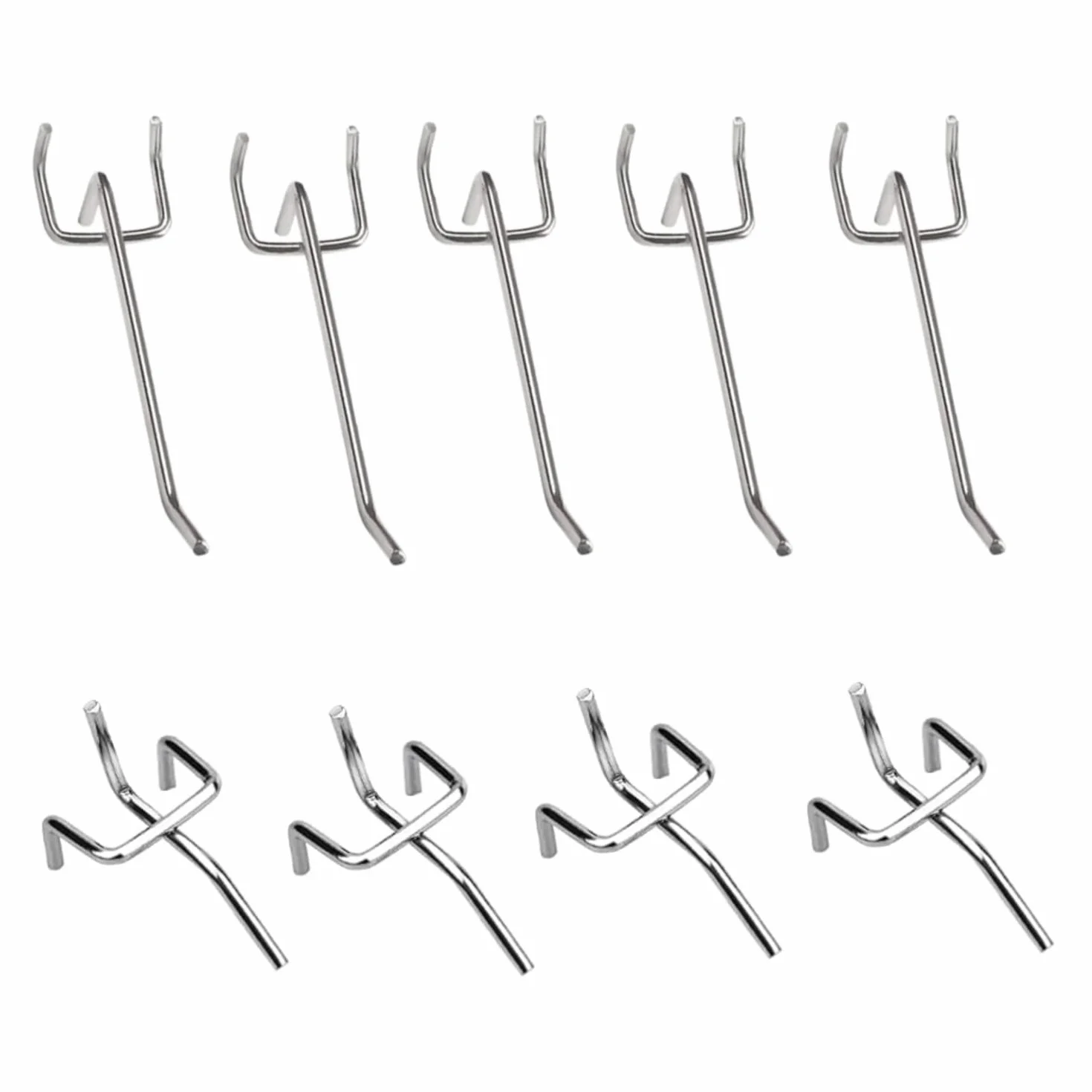 Ganci per Pannelli Forati 50 Pezzi 5cm 10cm Metallo Pegboard