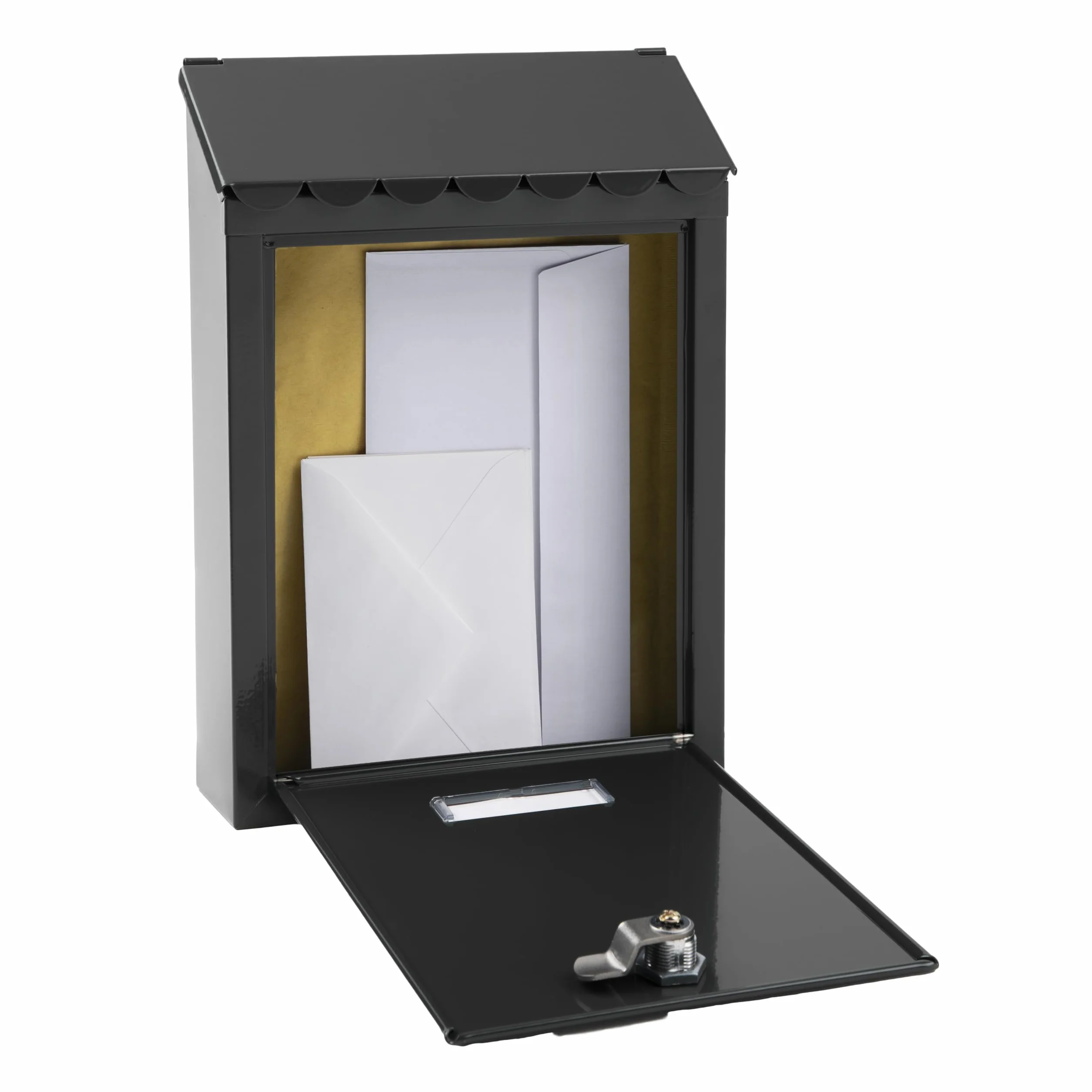 ARREGUI Civic E5724-C Cassetta Postale Individuale Acciaio Esterno S DIN A5 Nero