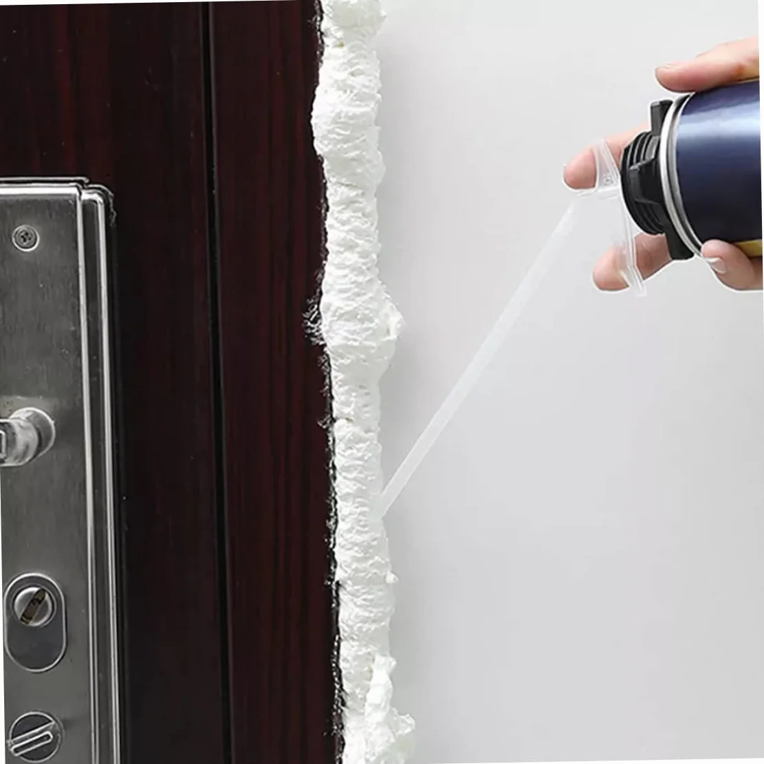 Schiuma Espansiva Spray 10 pz Tubi di Ricambio Ugello Riempitivo Isolante
