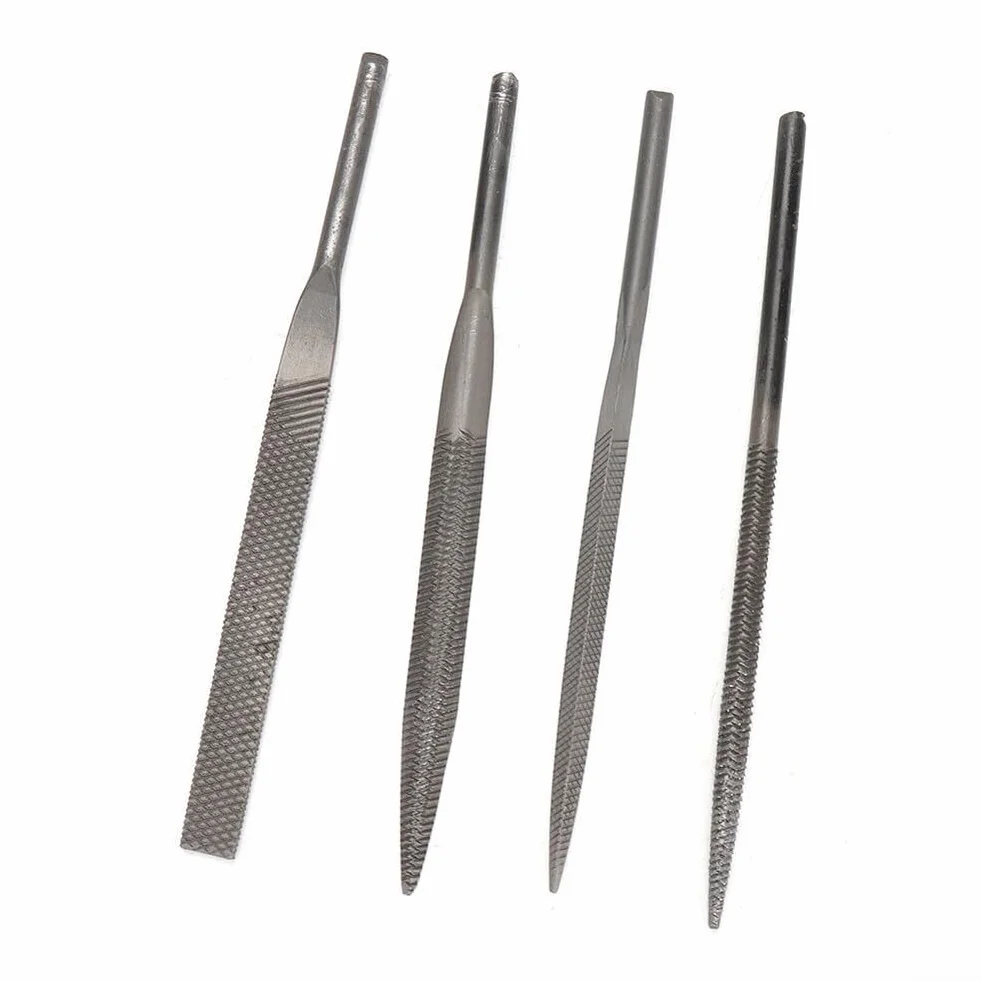 Lima piatta 5 x 140 mm denti medi per intaglio e sbavatura