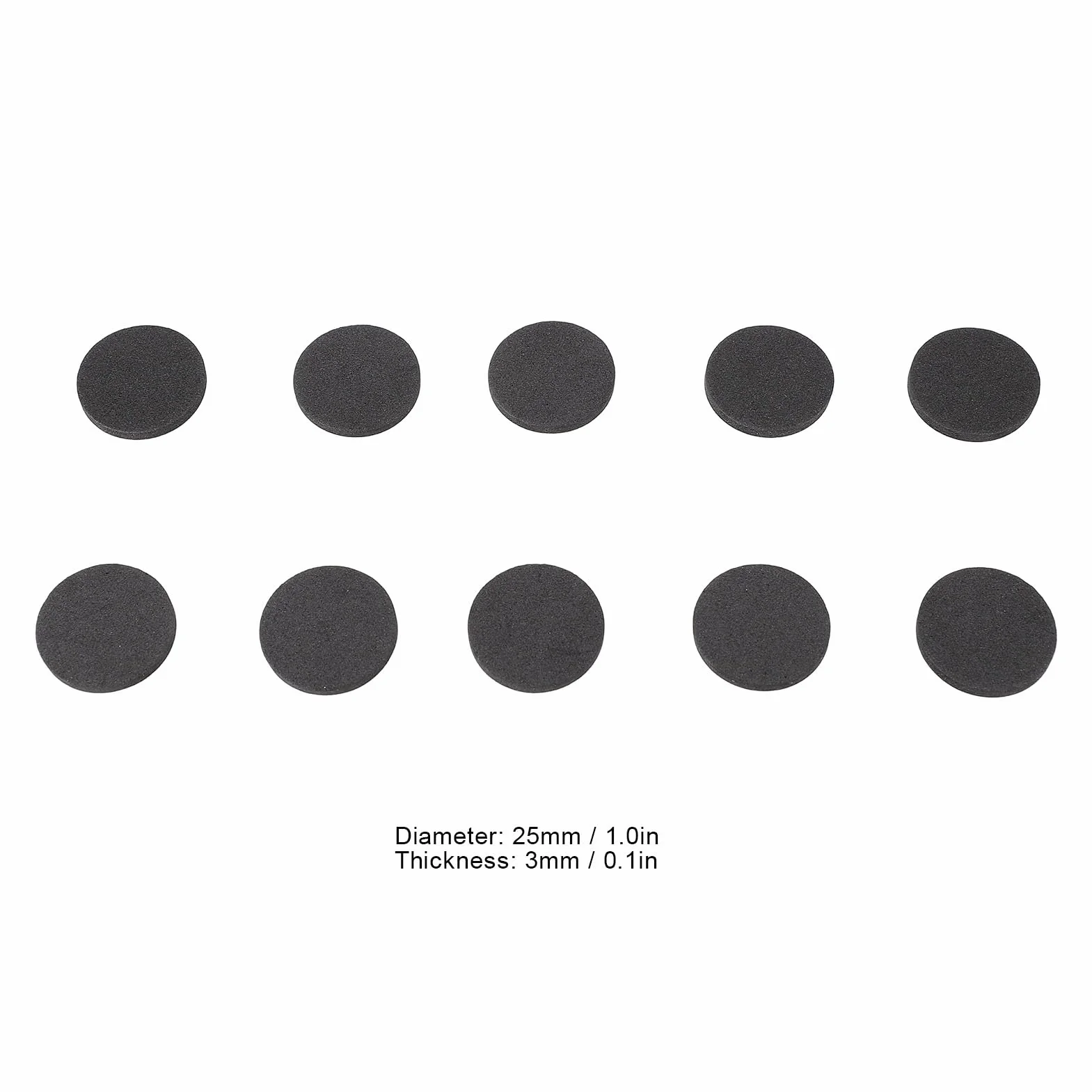 Fockety Pad di Isolamento per Altoparlanti, 50pcs Authesive Altoparlanti Anti Vibration Pads Eva Foam Pads Anti Slip Cushioning Pads per Altoparlanti CD Player