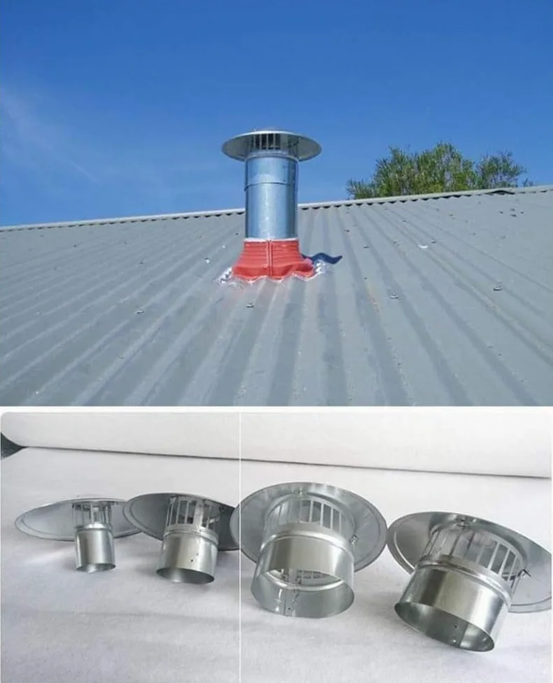 Cappellino per camino, protezione per uccelli, in acciaio inox, copertura per canna fumaria, cappellino da pioggia e neve